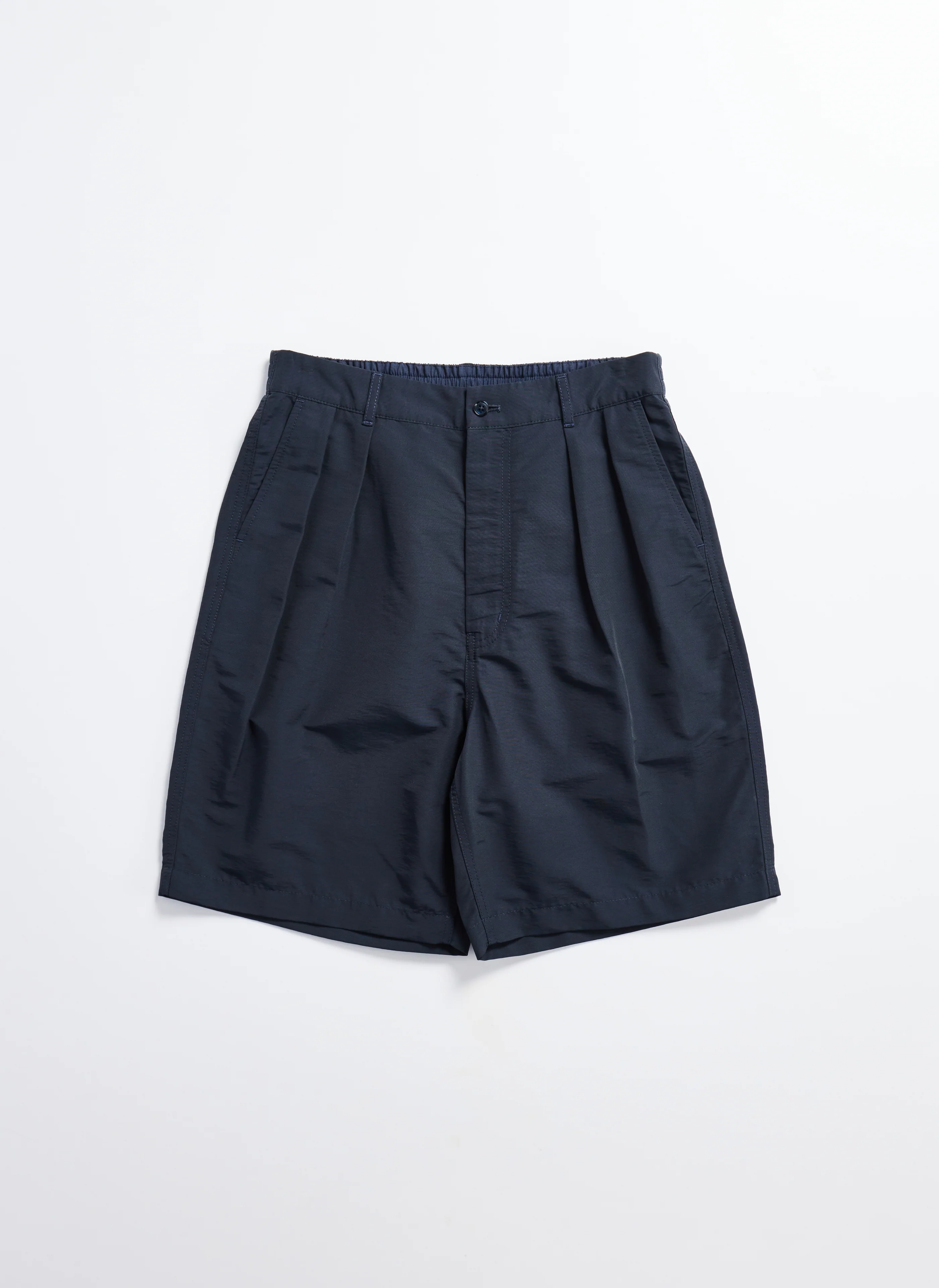 Cotton Nylon Pleated Shorts - Umamrii