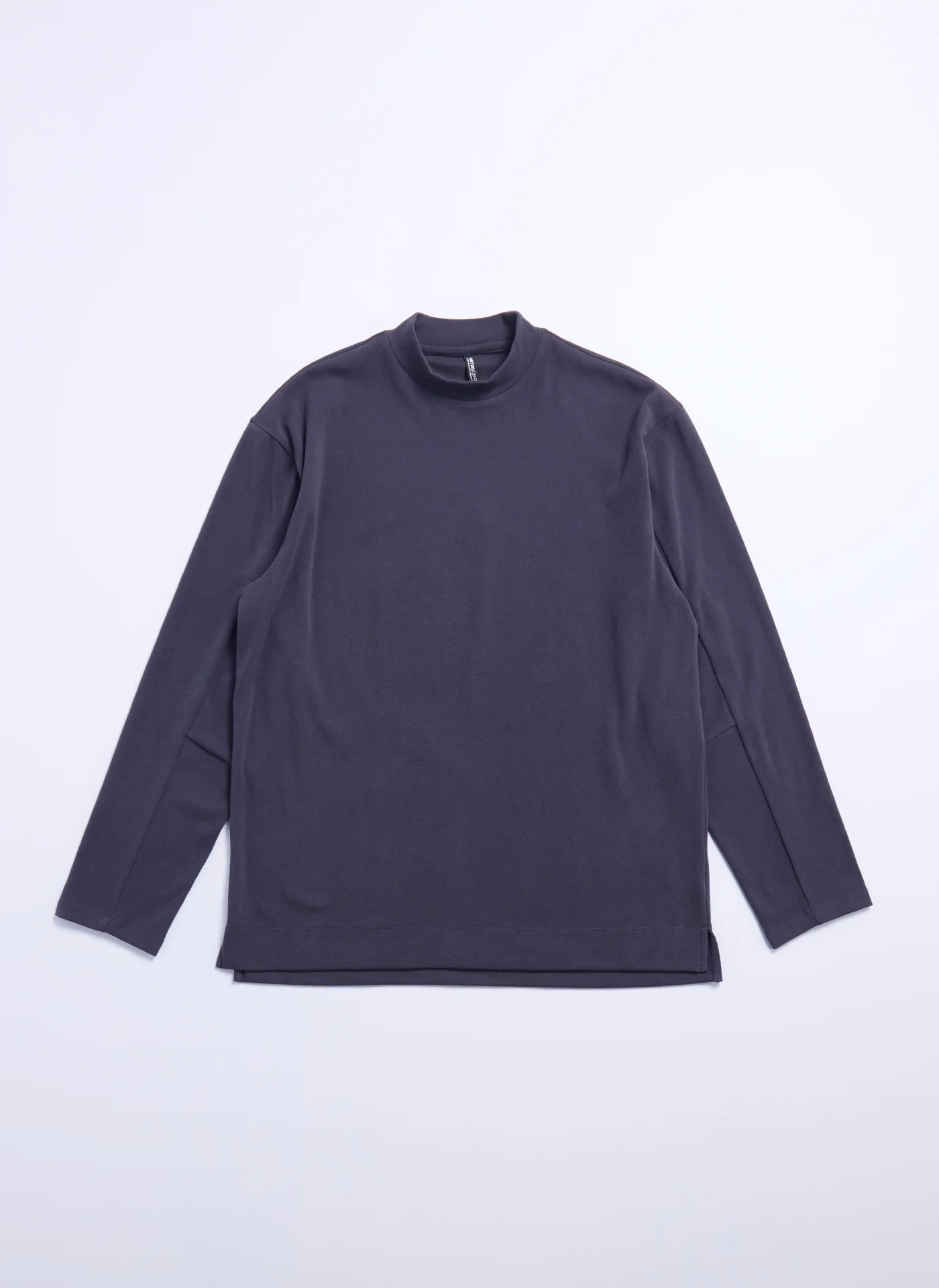 Polyester Velvet Fleece Mock Neck Top - Umamrii
