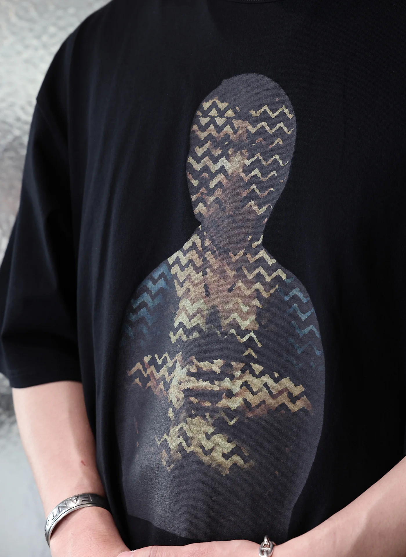 Dama Con Lermellino Cotton Graphic Top - Umamrii