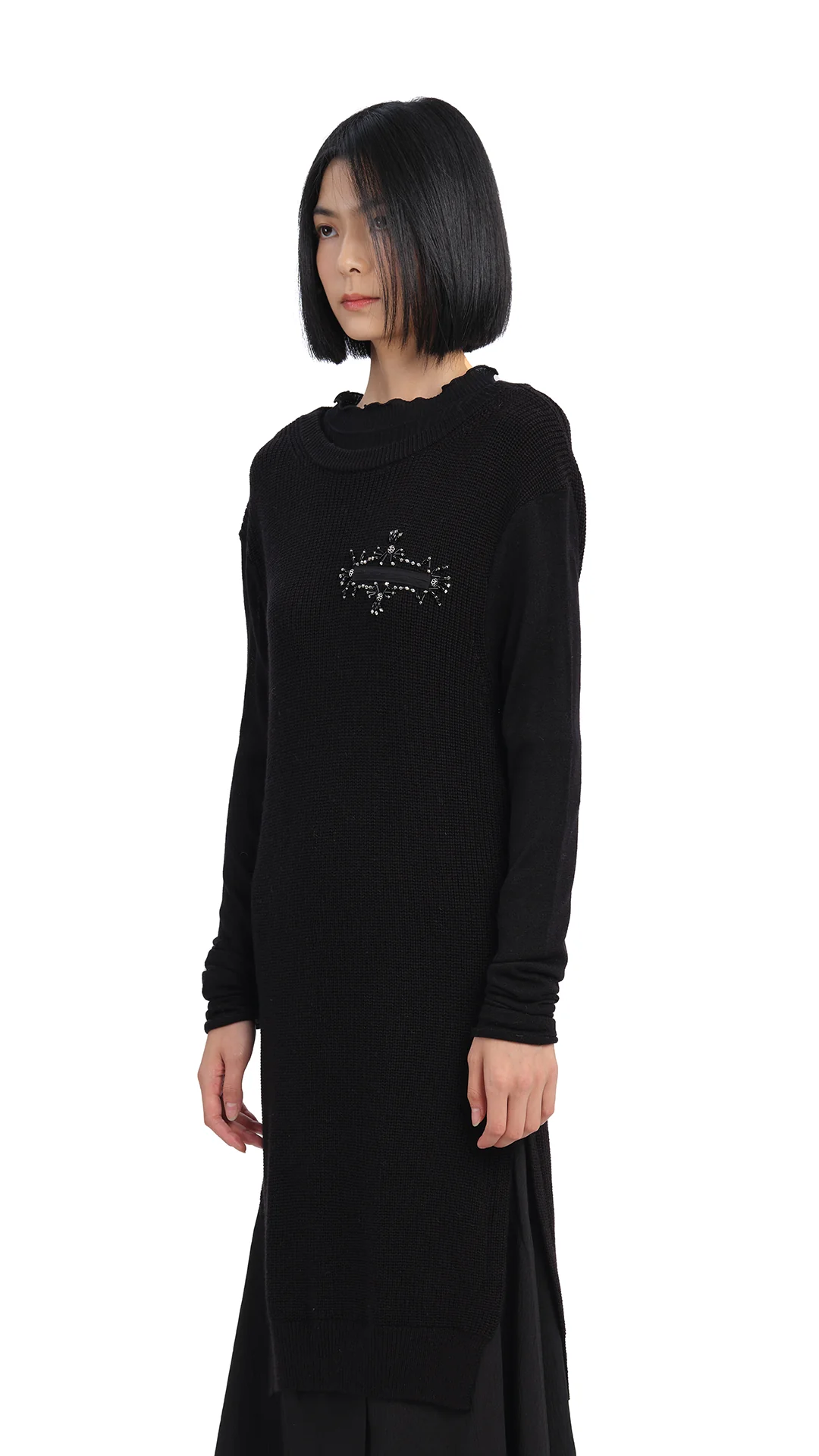 Knitted With Beading Dress - Umamrii