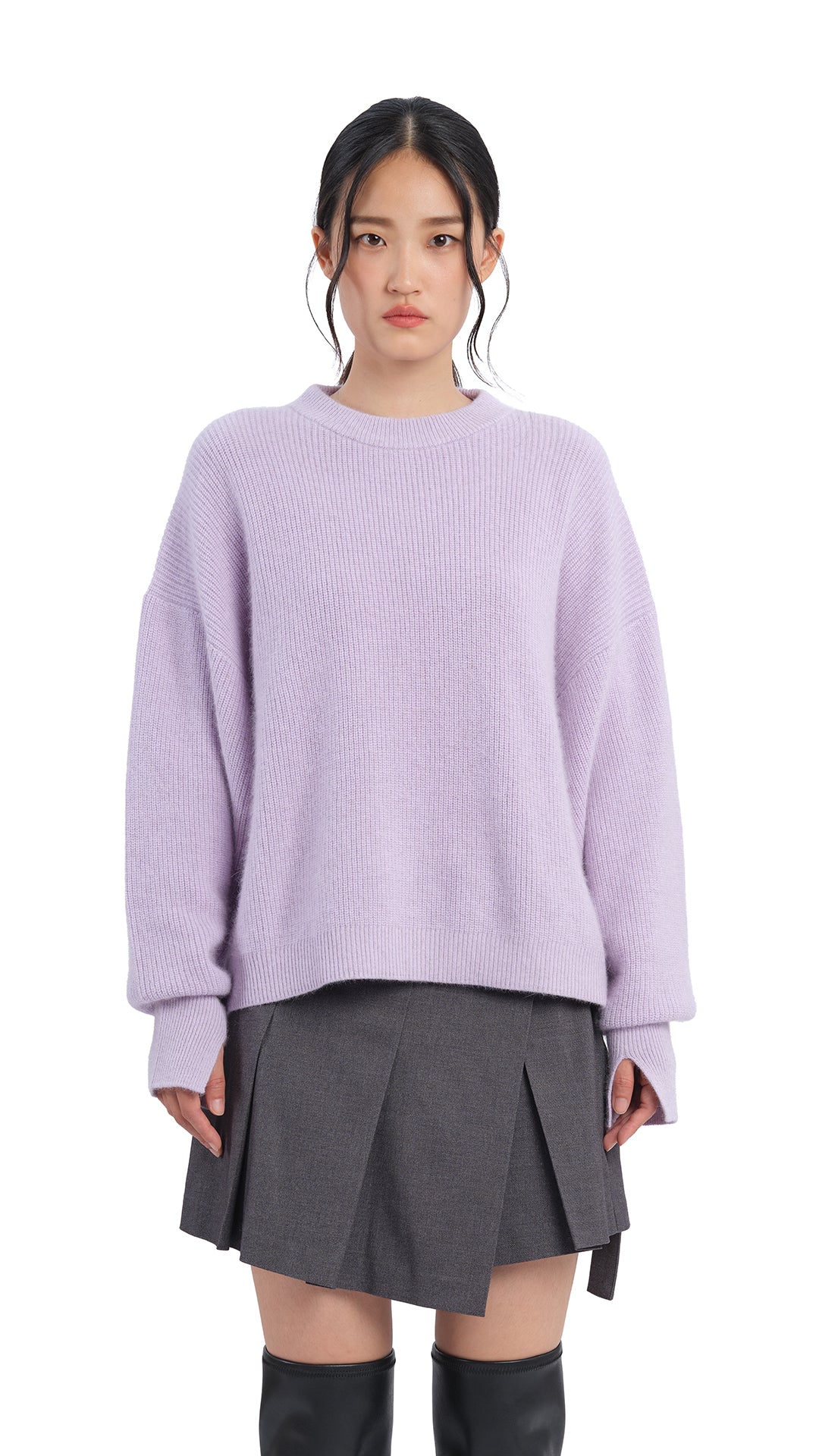 Fox-Mix Cardigan Sweater - Umamrii