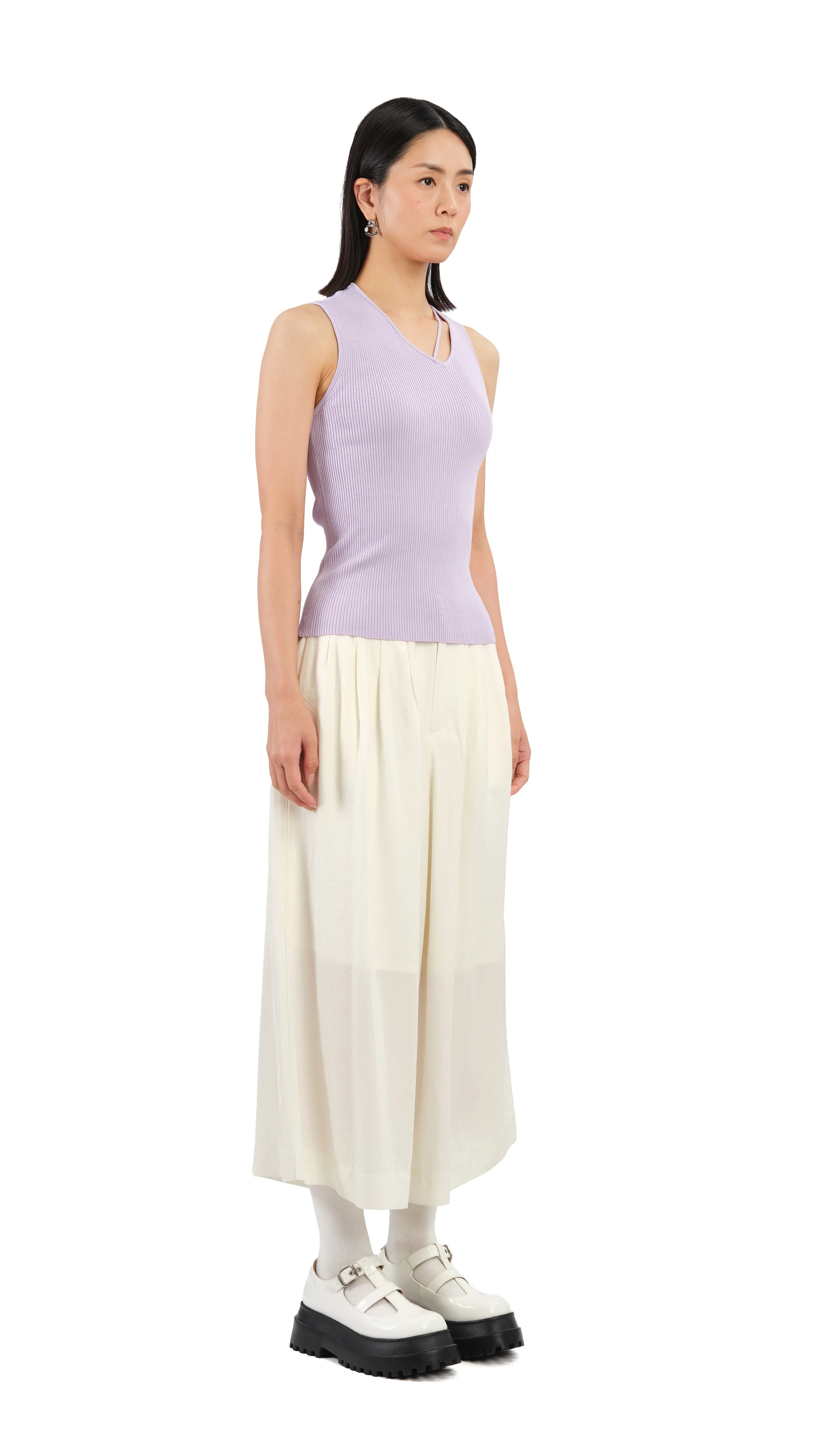 Asymmetric Neckline Top - Umamrii