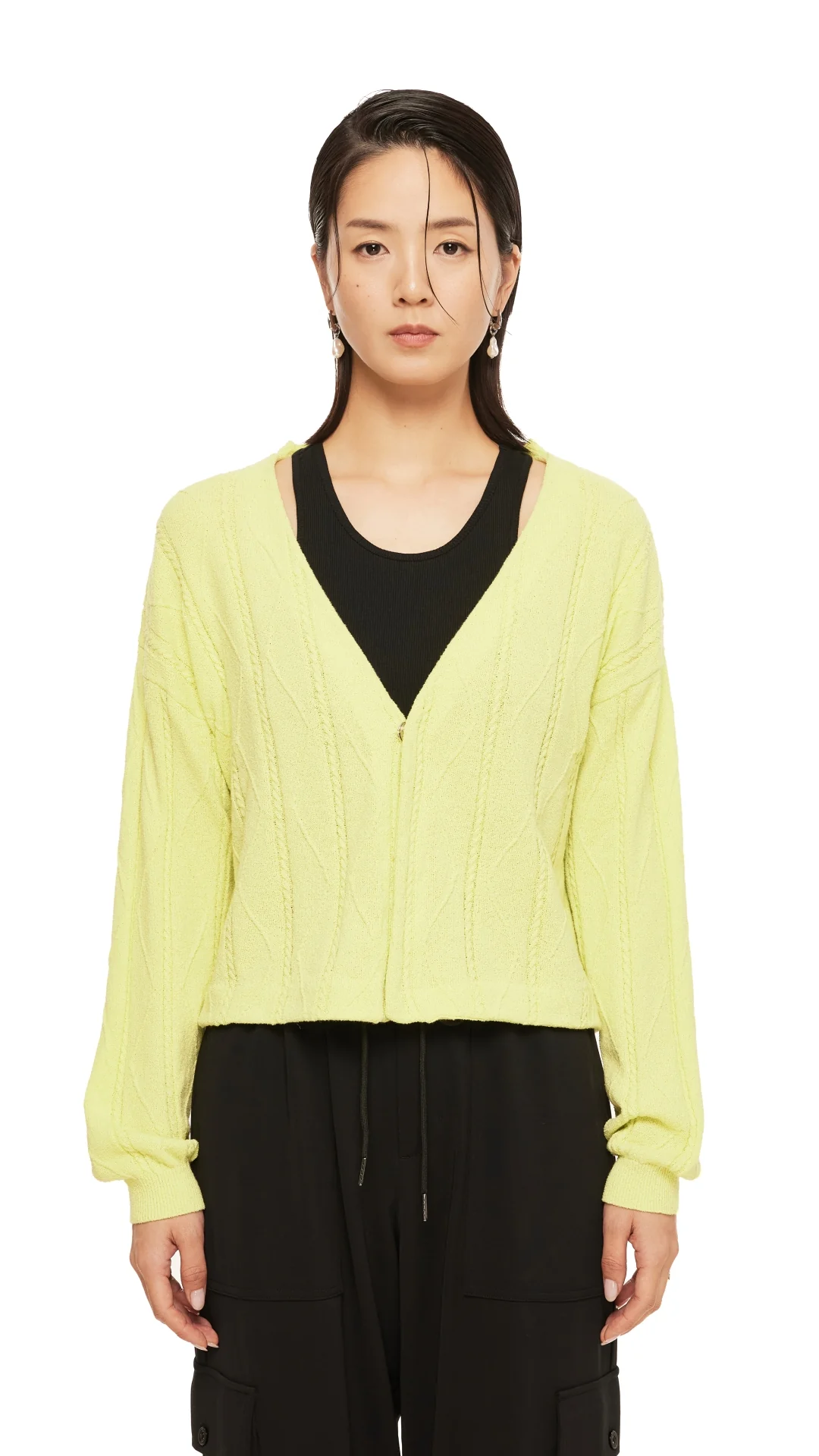 Back Cut-Out Cardigan - Umamrii