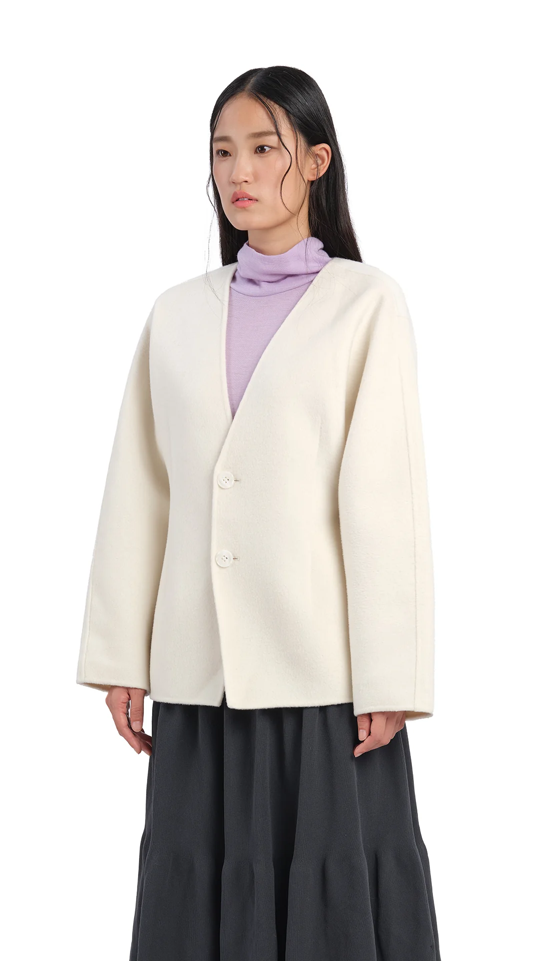 Slim-Cut Double Face Jacket - Umamrii
