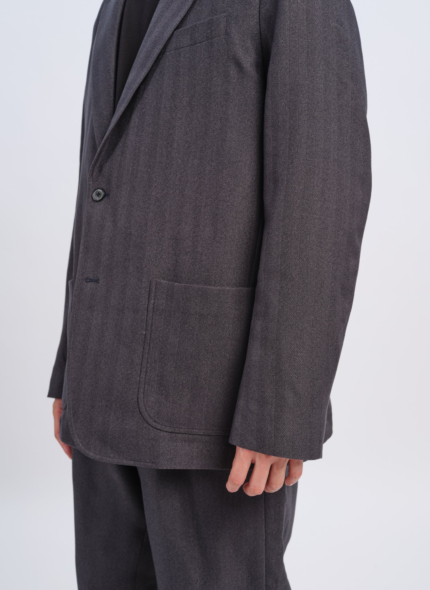 Lanatec Polyester Single Breasted Soft Blazer - Umamrii