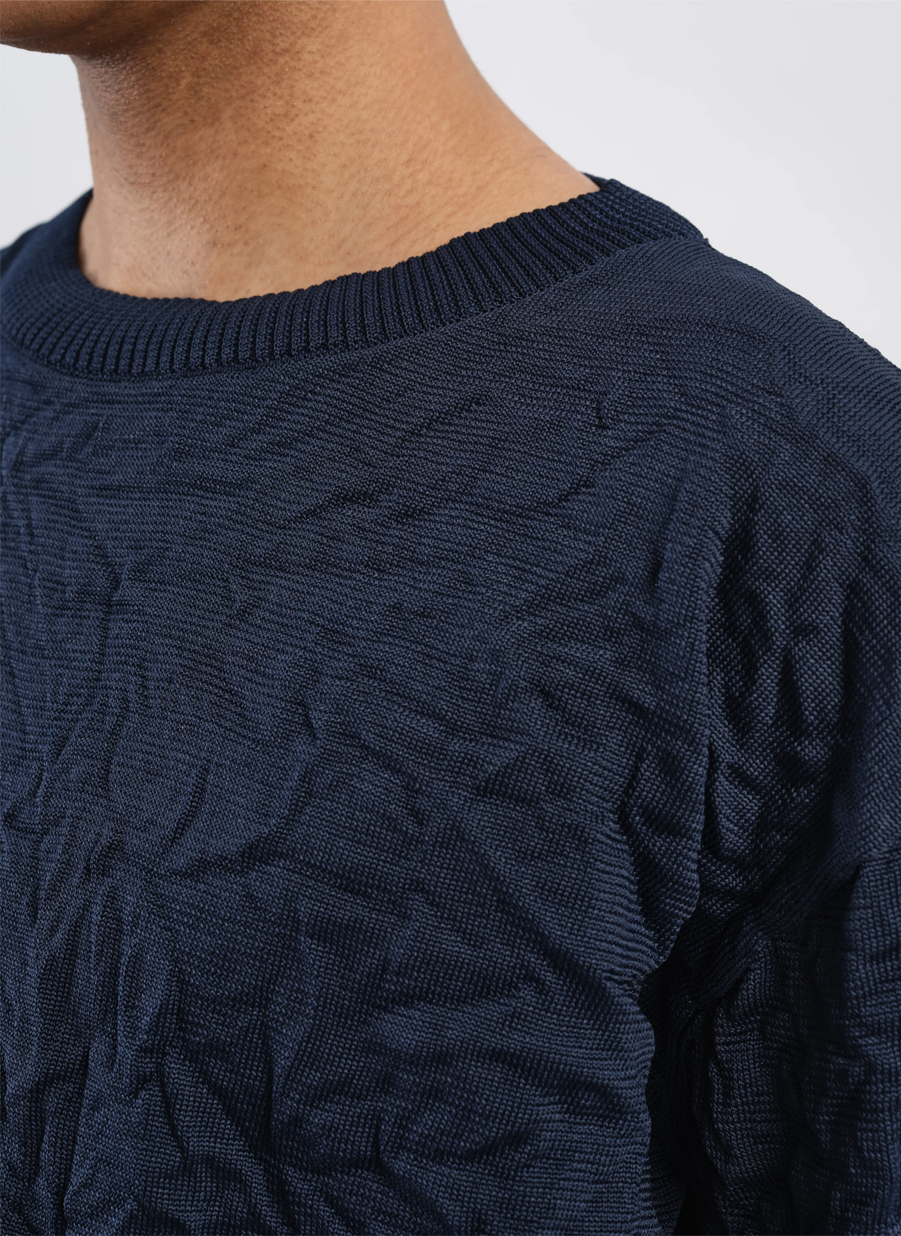 Wrinkle Polyester Dry Knit Pullover - Umamrii