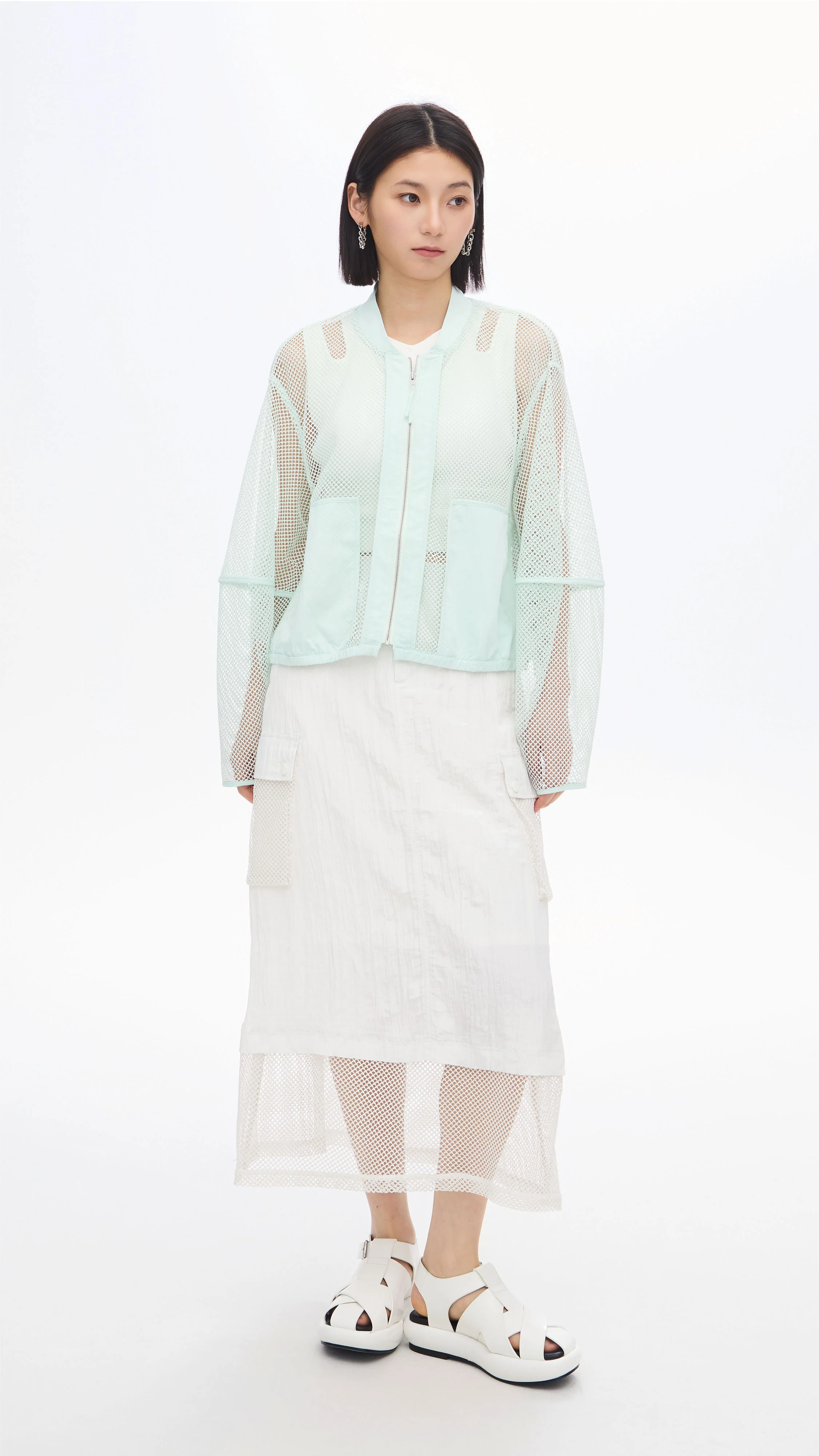 Nylon Patch Front-zip Jacket - Umamrii