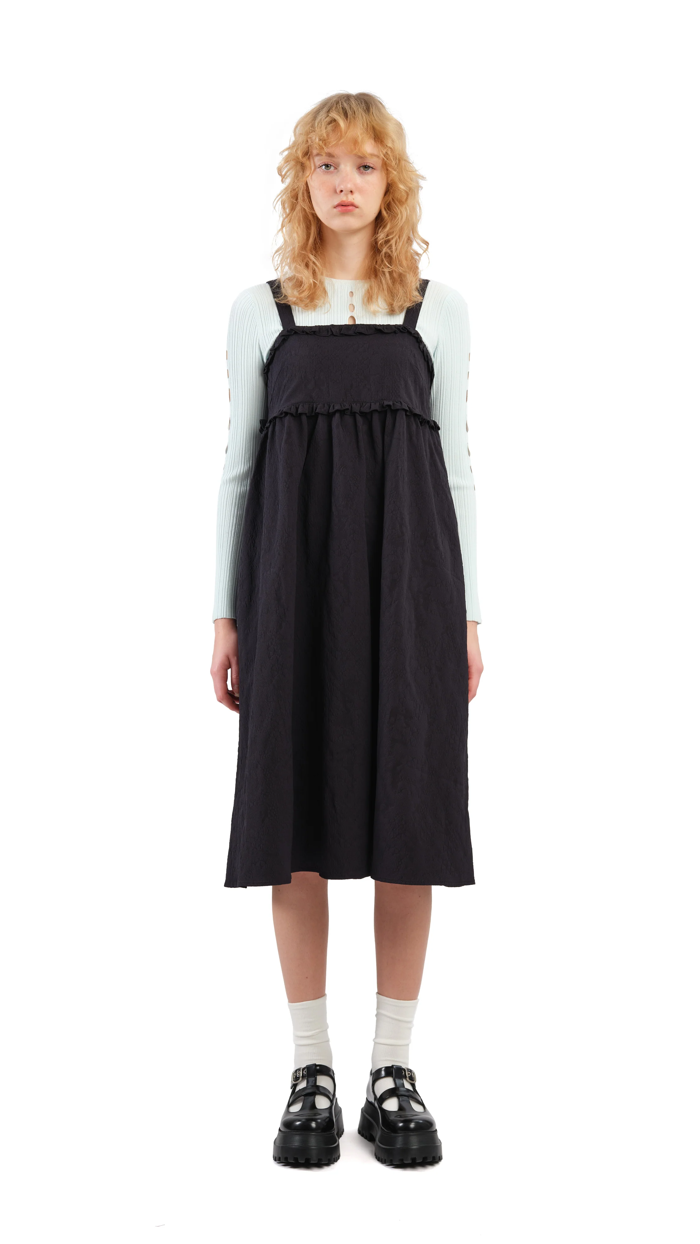 Textural Tiered Dress - Umamrii