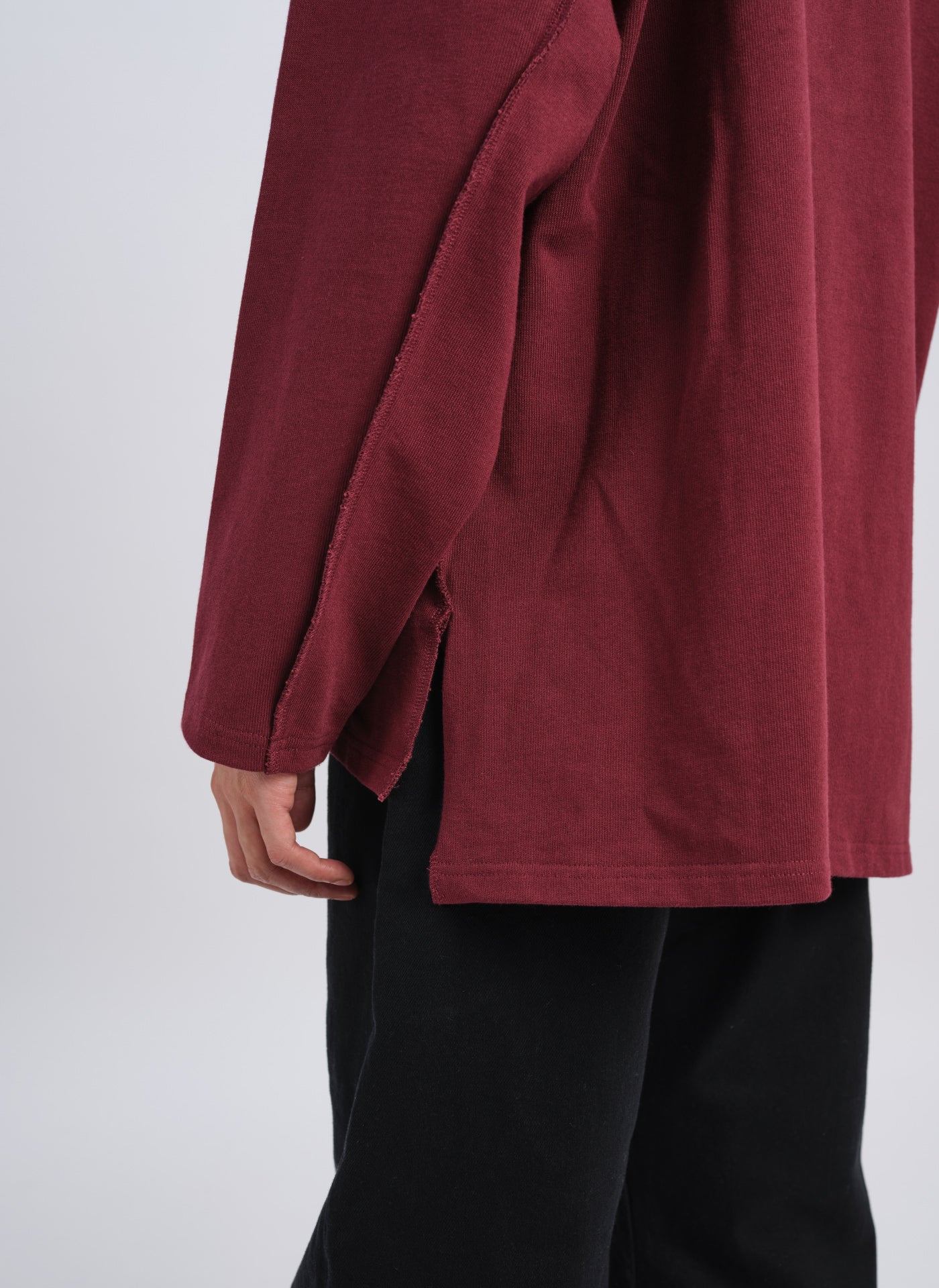 Heavy Cotton Jersey Raw Edge Top - Umamrii