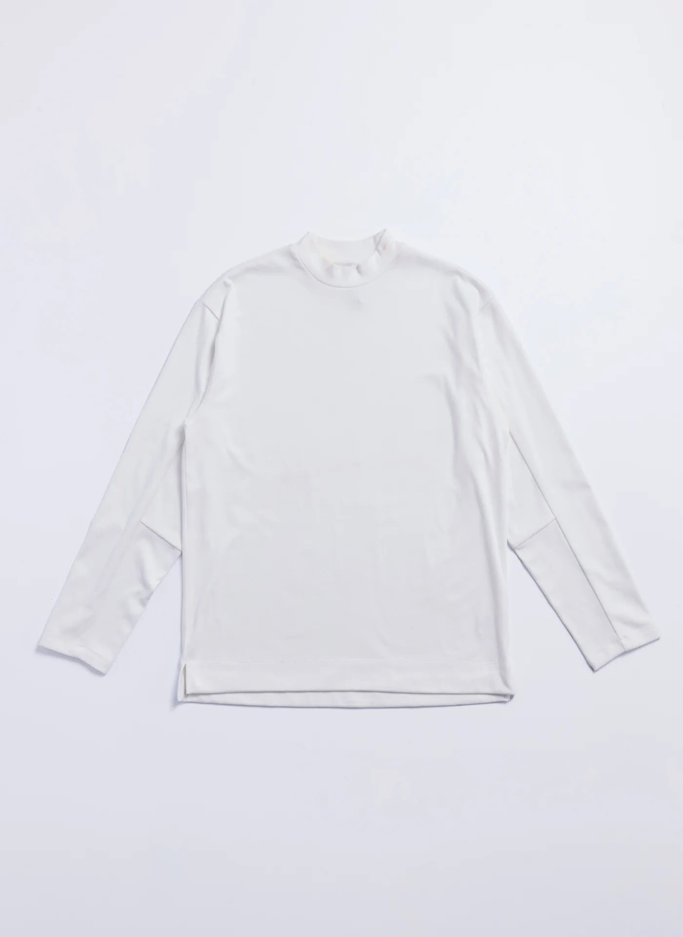 Polyester Velvet Fleece Mock Neck Top - Umamrii