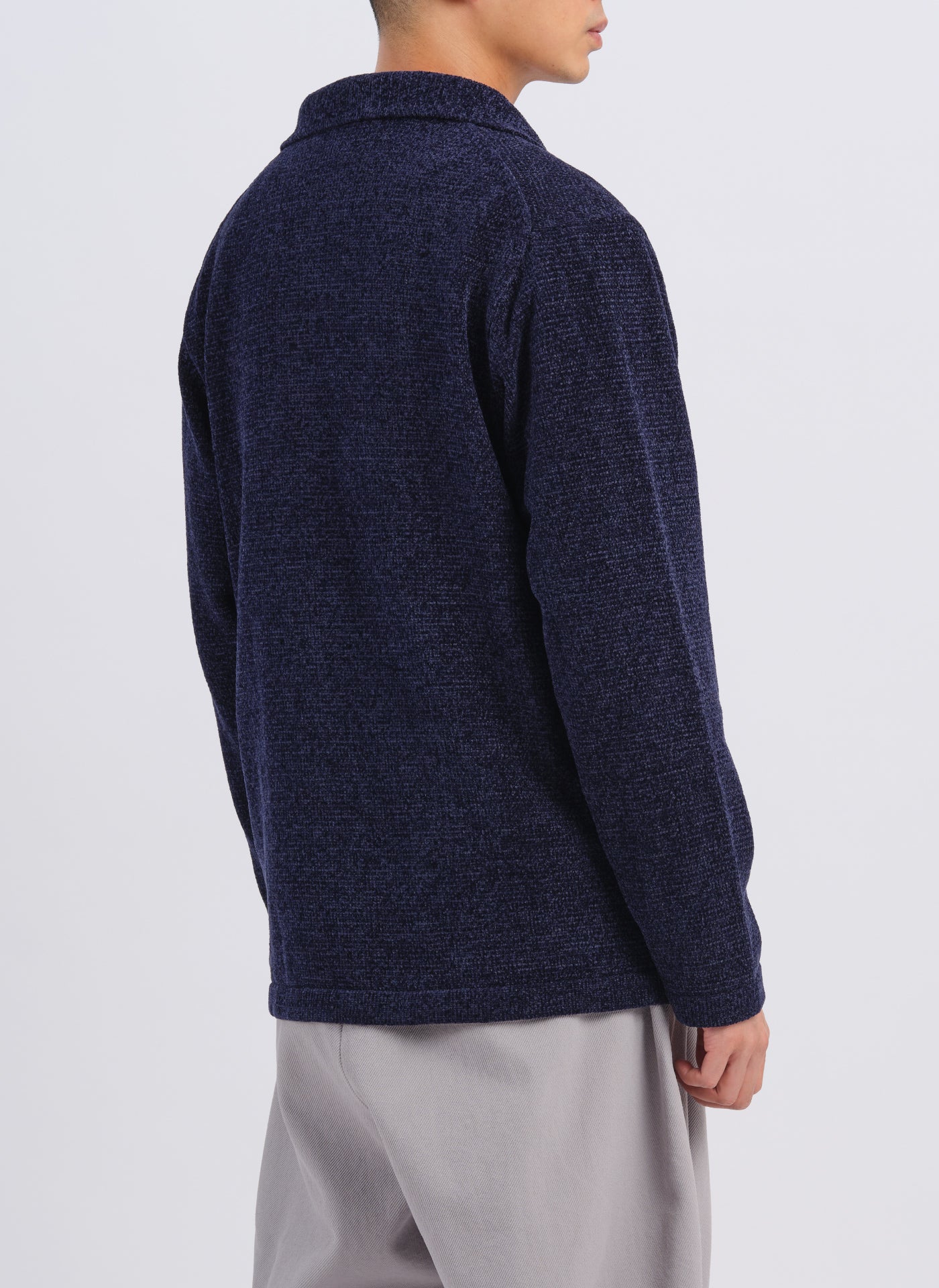 Polyester Velvet Knitted Blazer - Umamrii