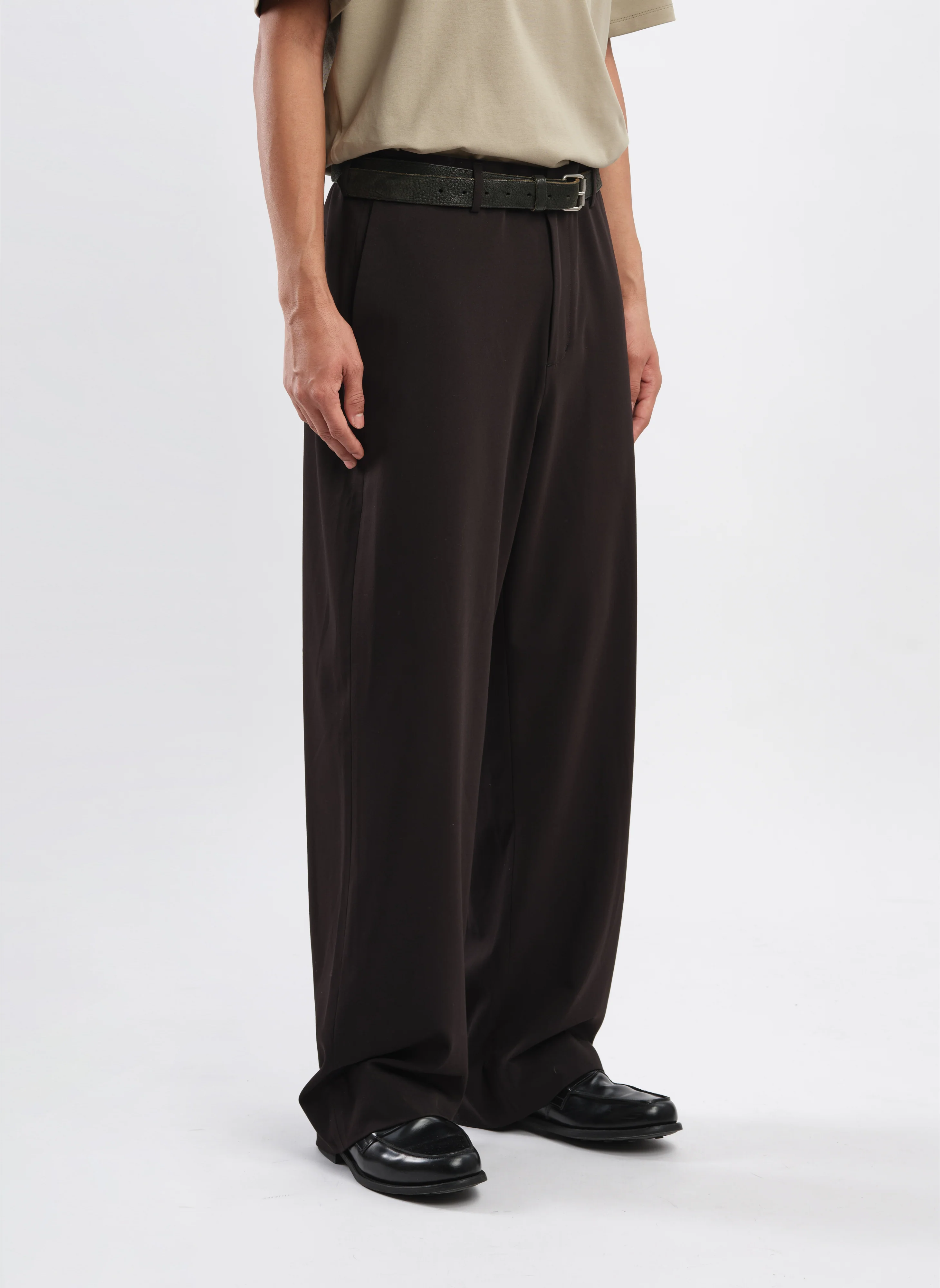 Tencel Cotton Polyester Spandex Wide Straight Pants - Umamrii