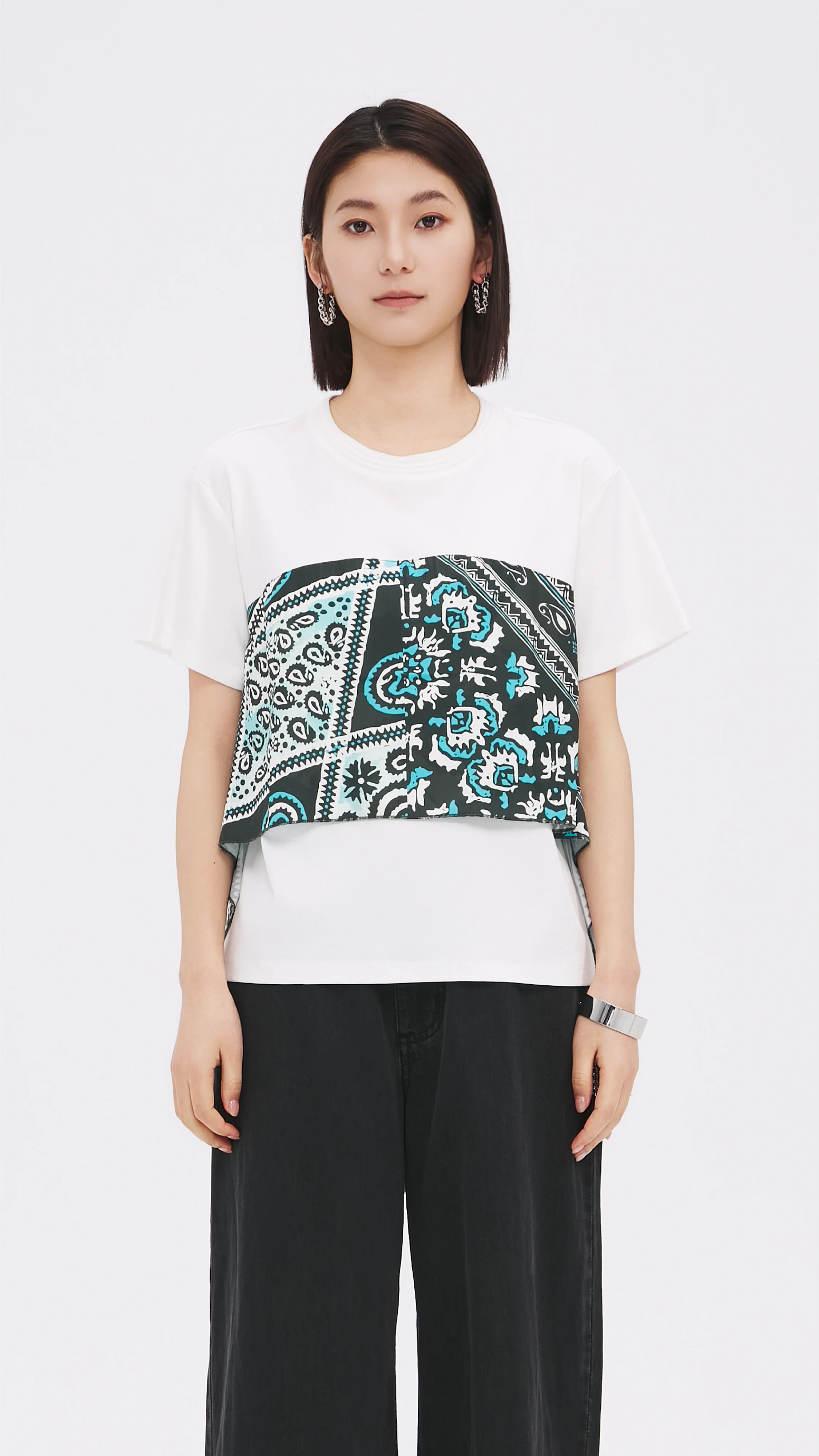 Scarf Print Tee - Umamrii
