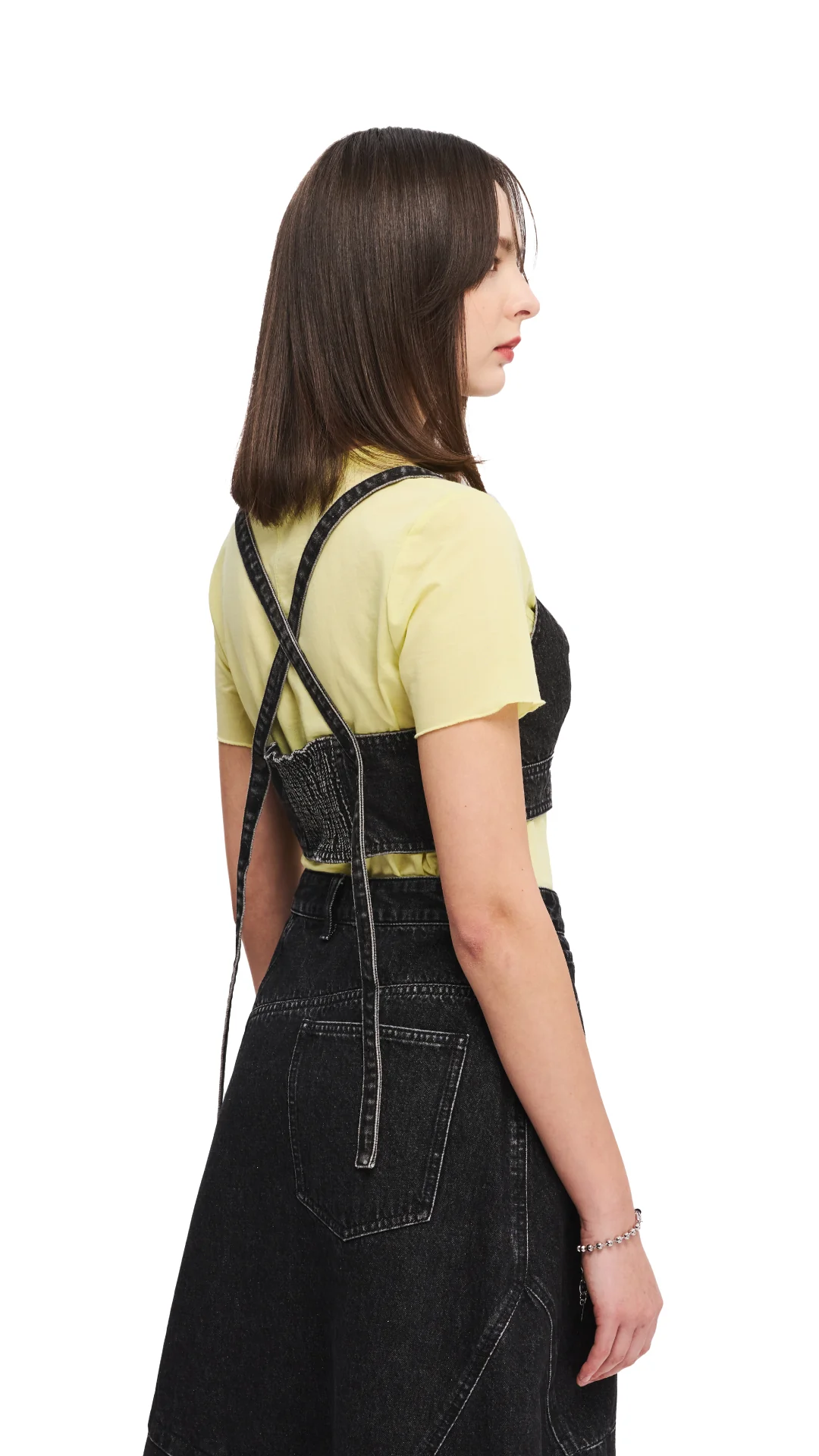 Black Denim Bra Top - Umamrii