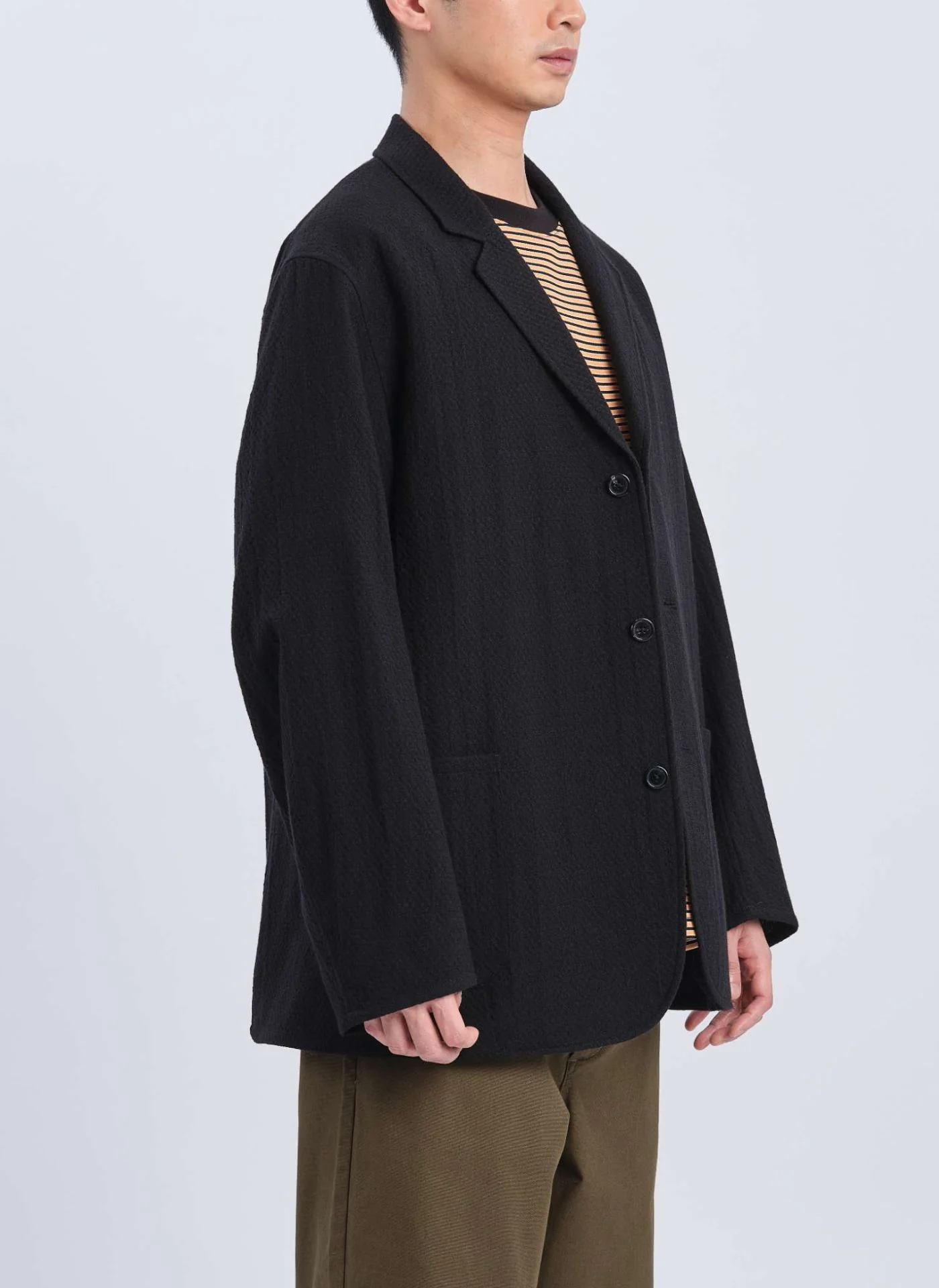 Marzotto Wool Spandex Soft Single Breasted Blazer - Umamrii