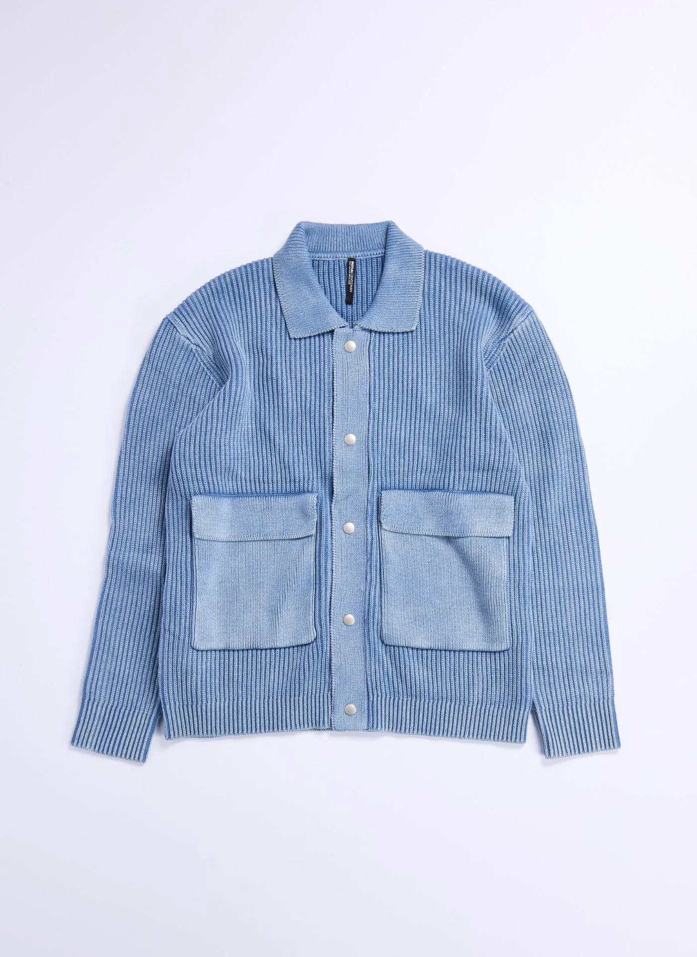 Heavy Washed Knitted Worker Jacket - Umamrii
