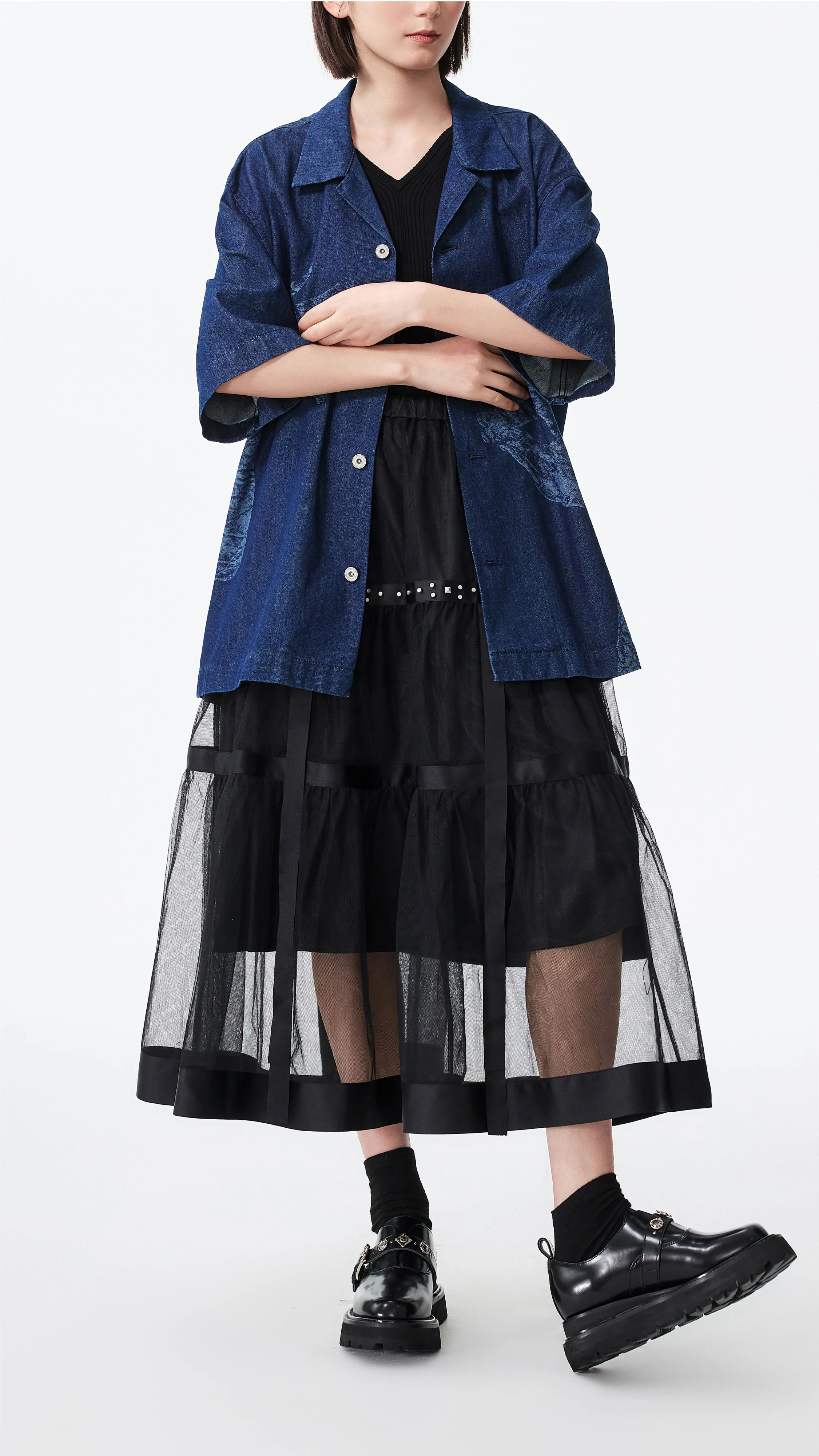 Tulle with Satin Skirt - Umamrii