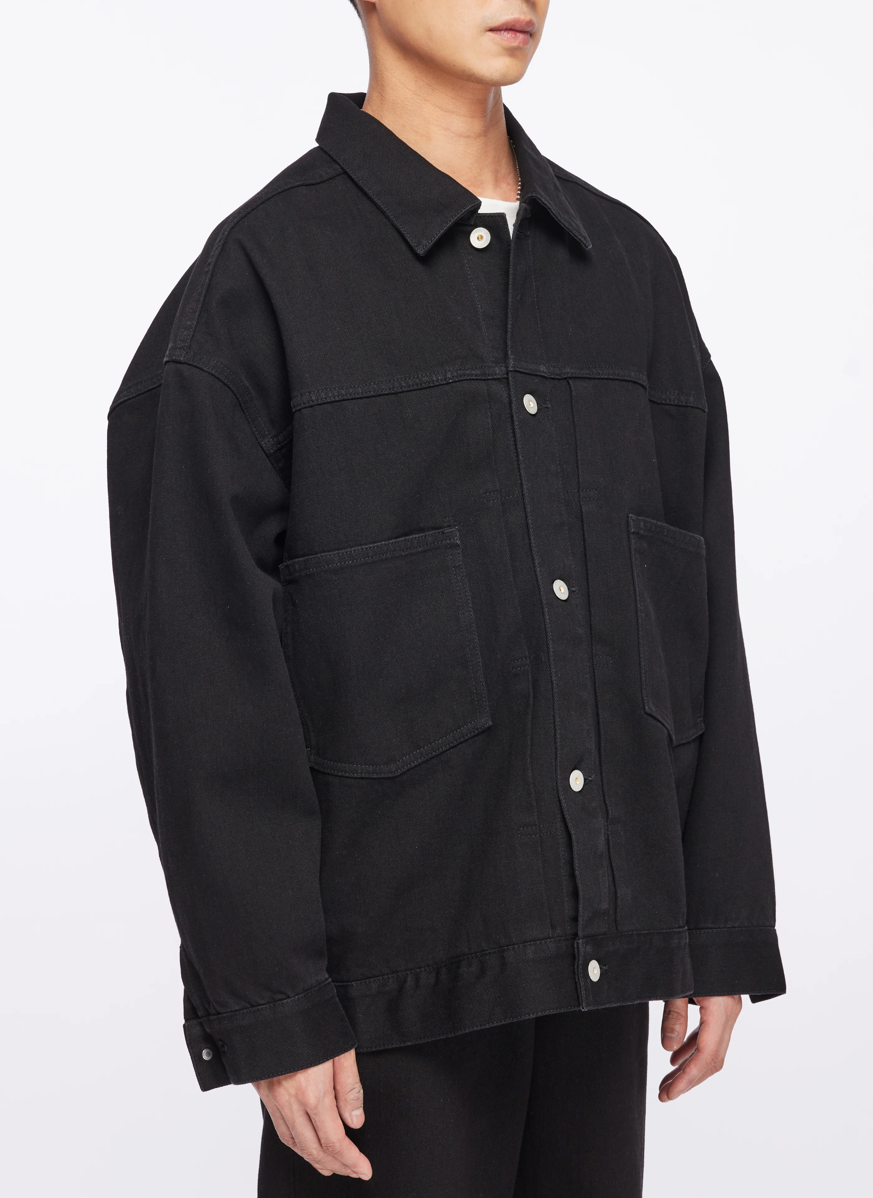 13oz Cotton Polyester Denim Worker Jacket - Umamrii