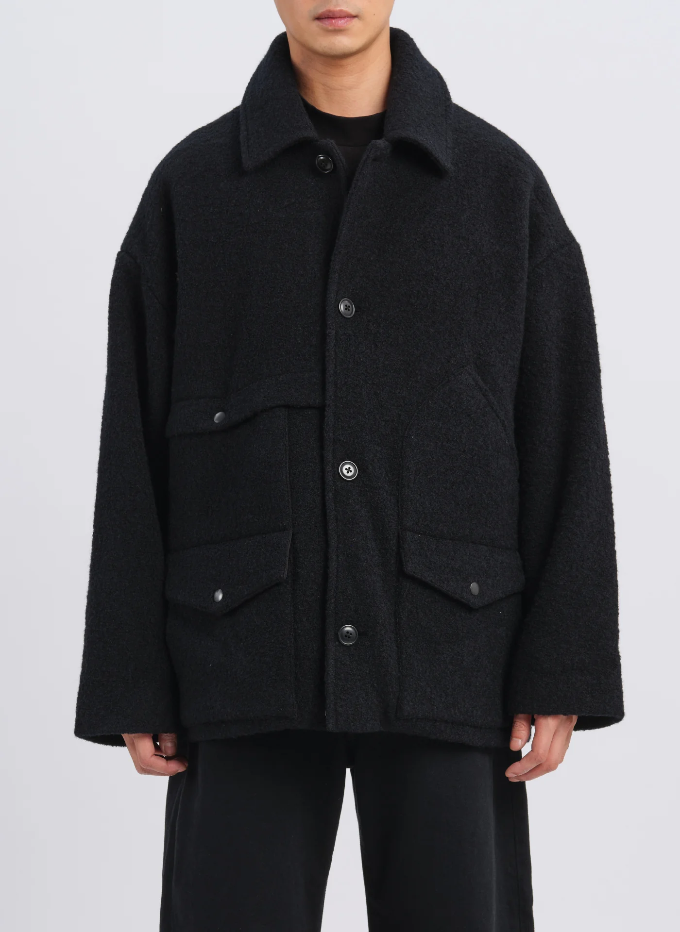 Boiled Wool Cruiser Jacket - Umamrii