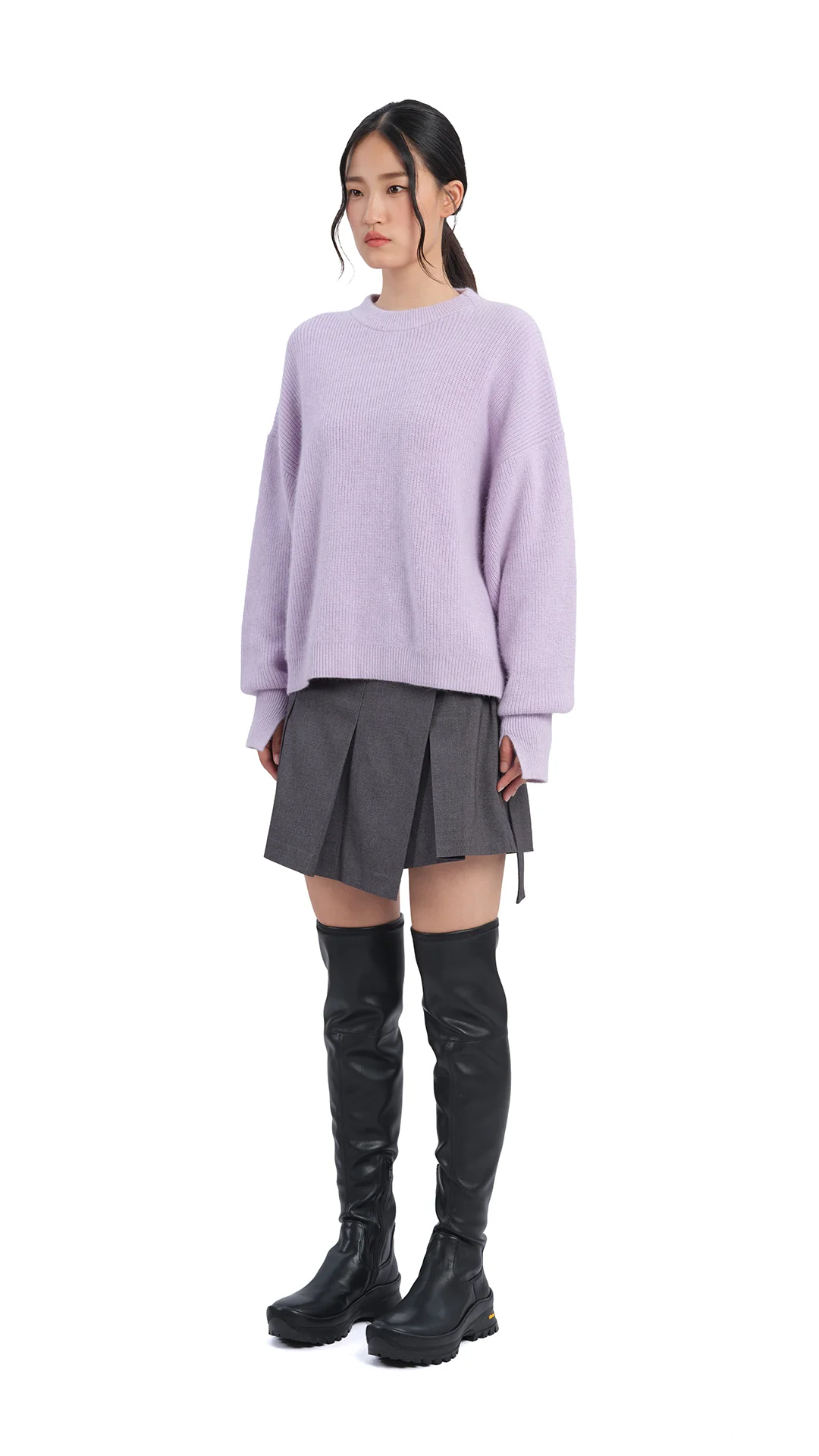 Fox-Mix Cardigan Sweater - Umamrii