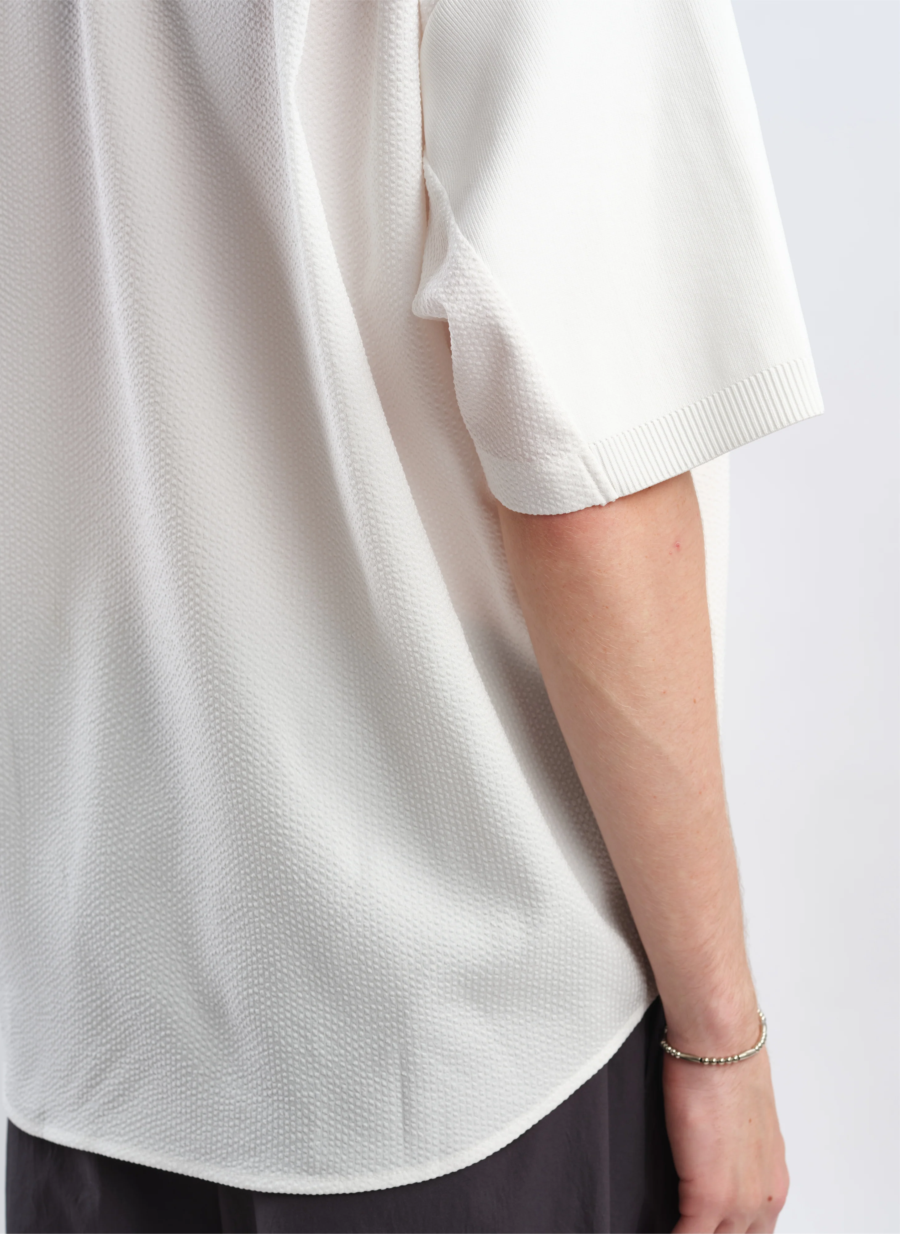 Polyester Business Knit Blocking Polo - Umamrii