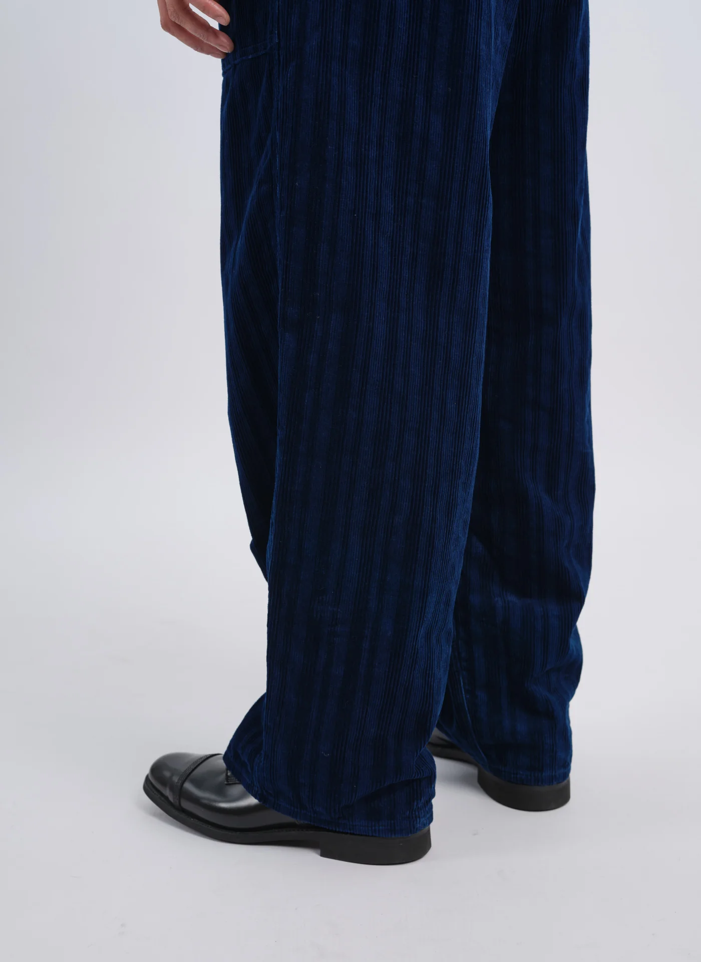 Indigo Cotton Corduroy Baker Pants - Umamrii