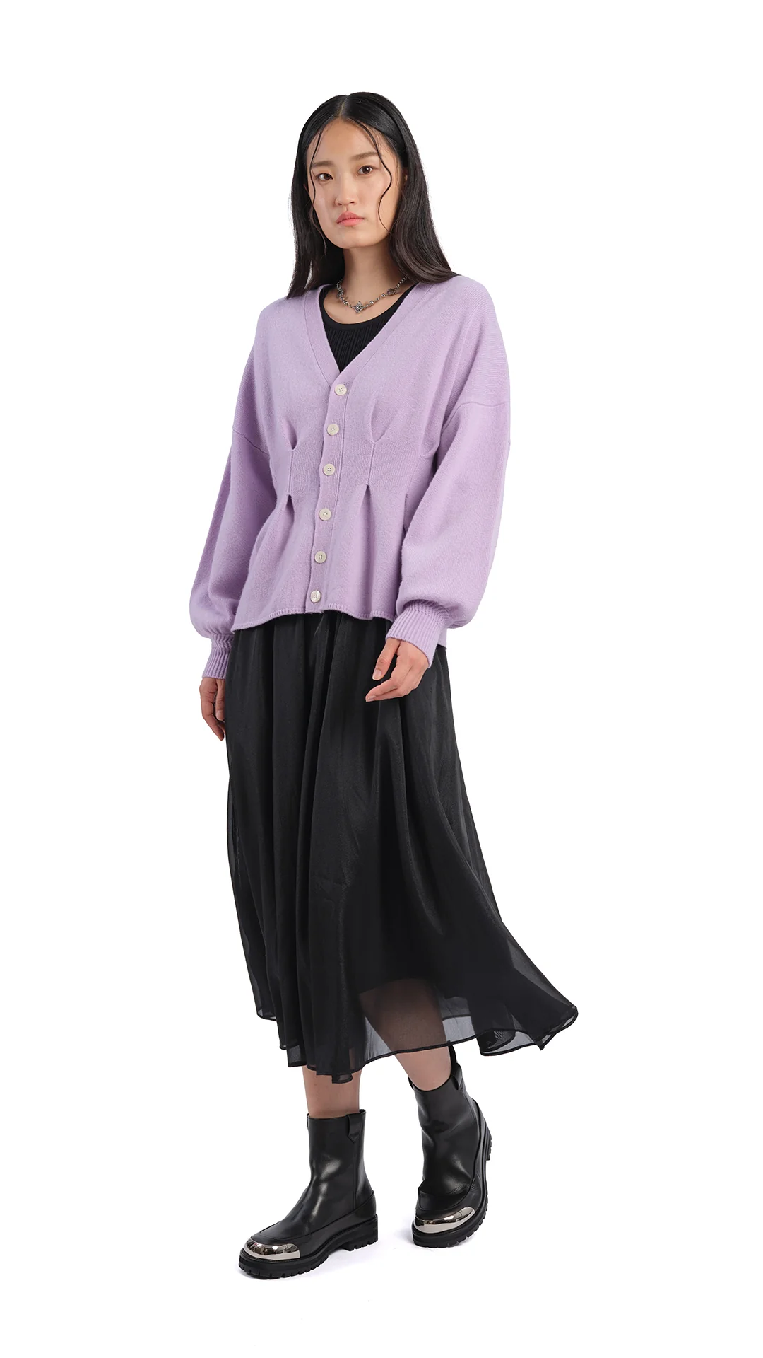 Cut-Out 2 In 1 Knit Dress - Umamrii