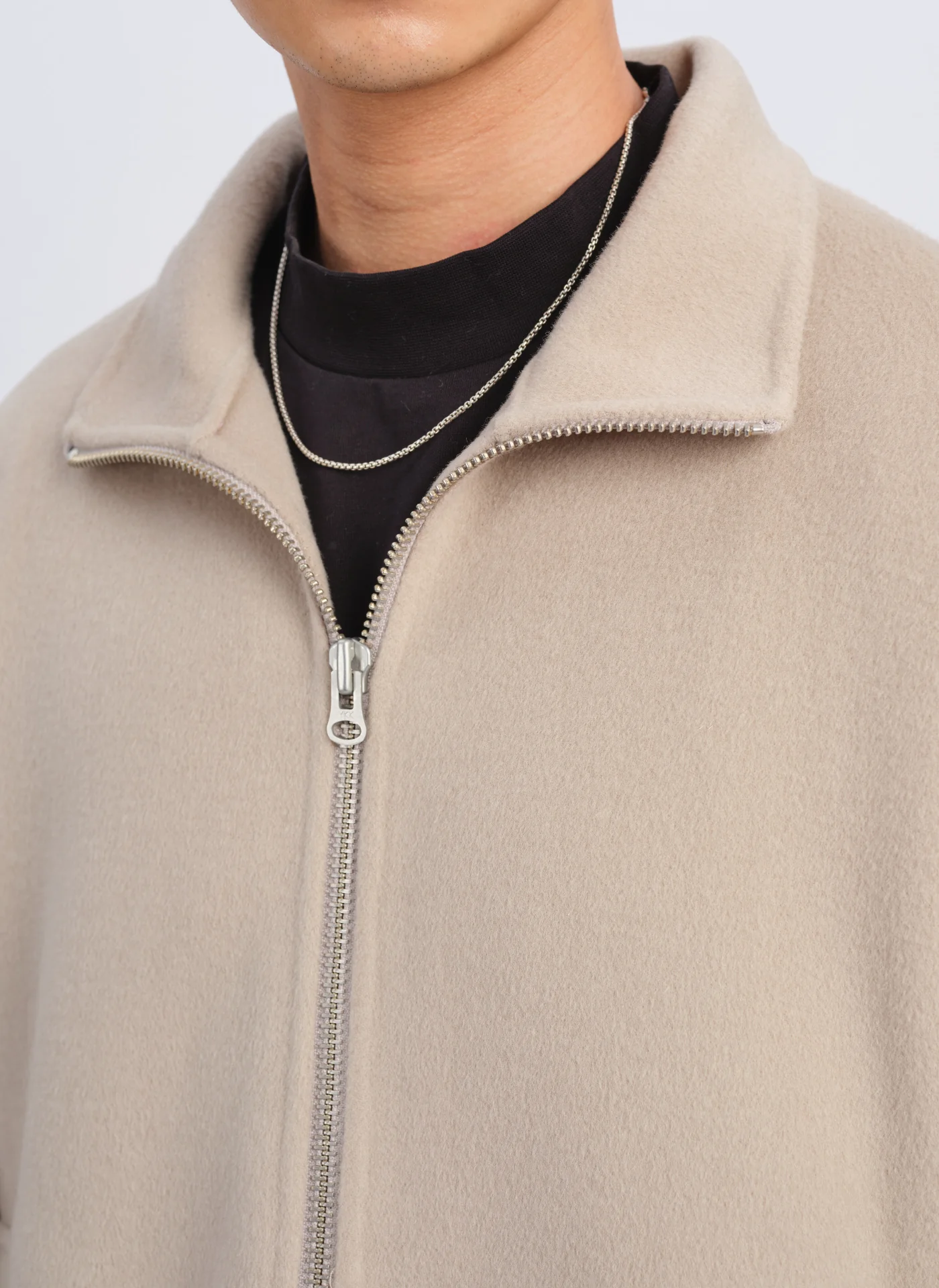 W.R Wool Cashmere Stand Collar Jacket - Umamrii