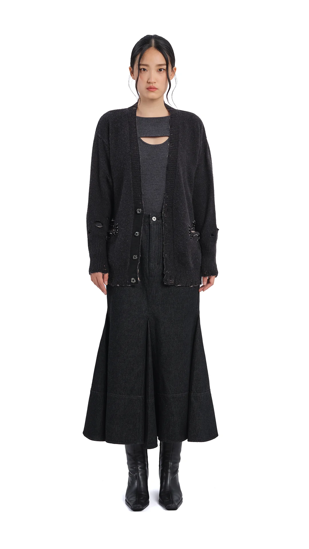 Distressed Cardigan - Umamrii