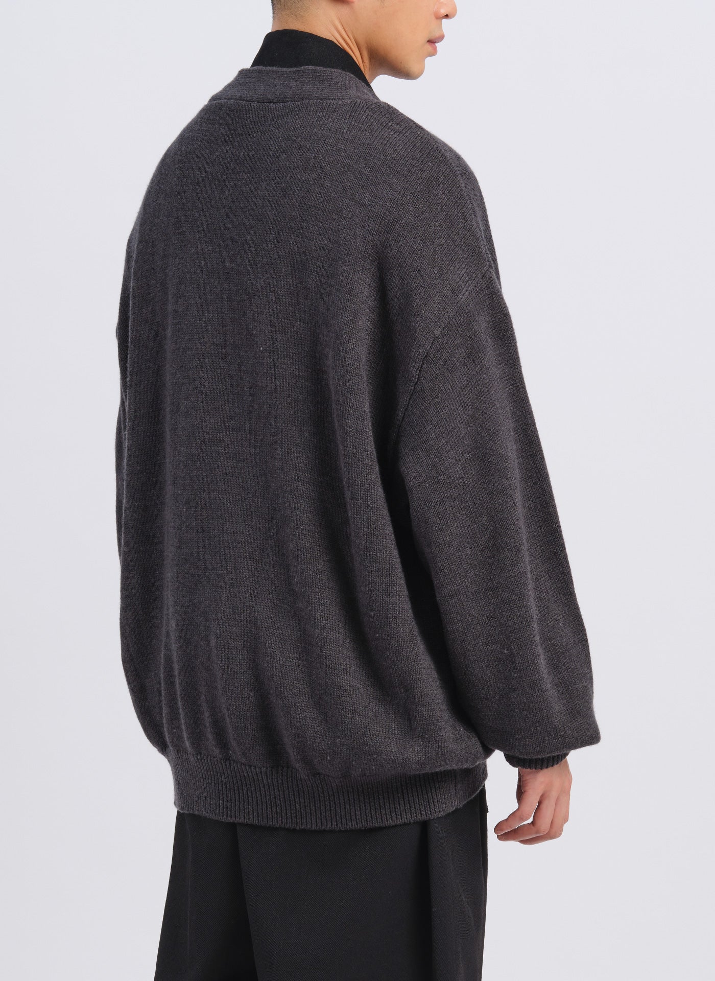 Acrylic Wool 2 in 1 Blocking Knitted Cardigan - Umamrii