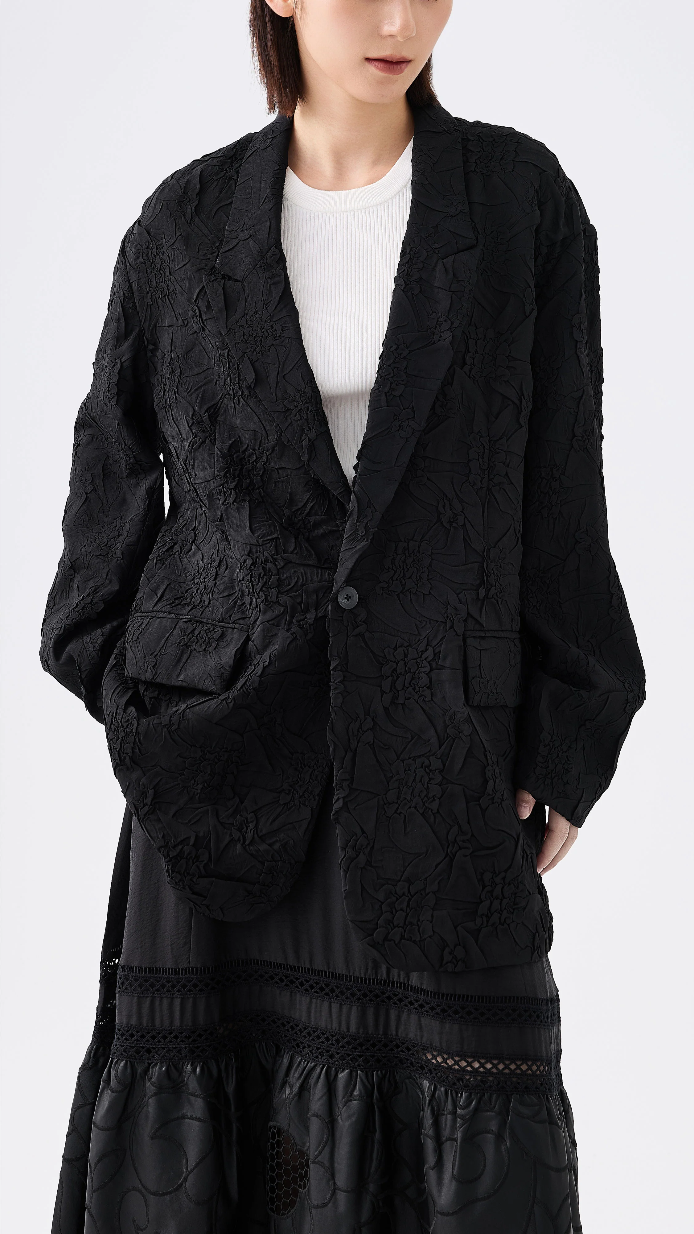 Texture Blazer - Umamrii