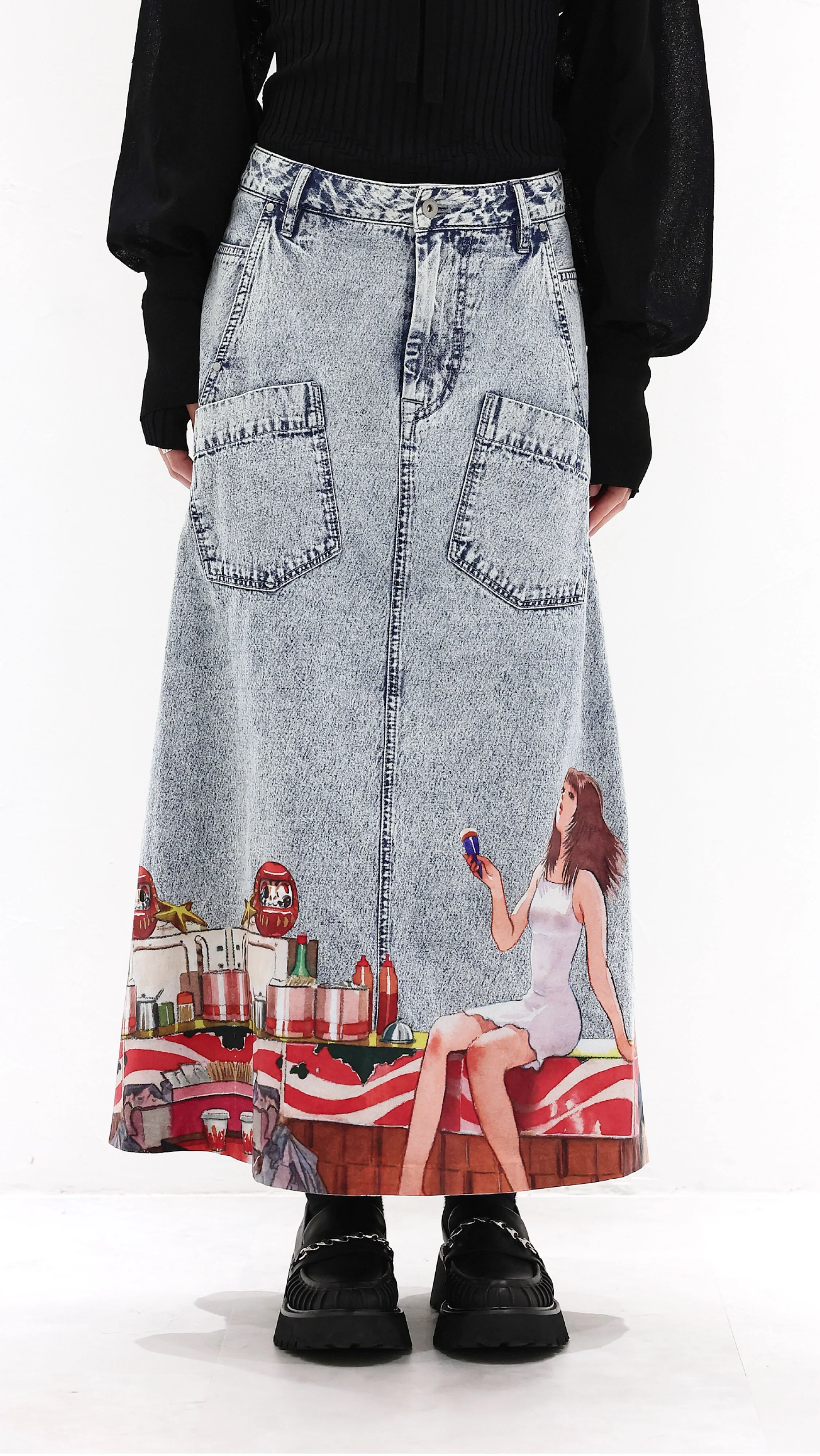 INITIAL x Little Thunder Anime Skirts - Umamrii