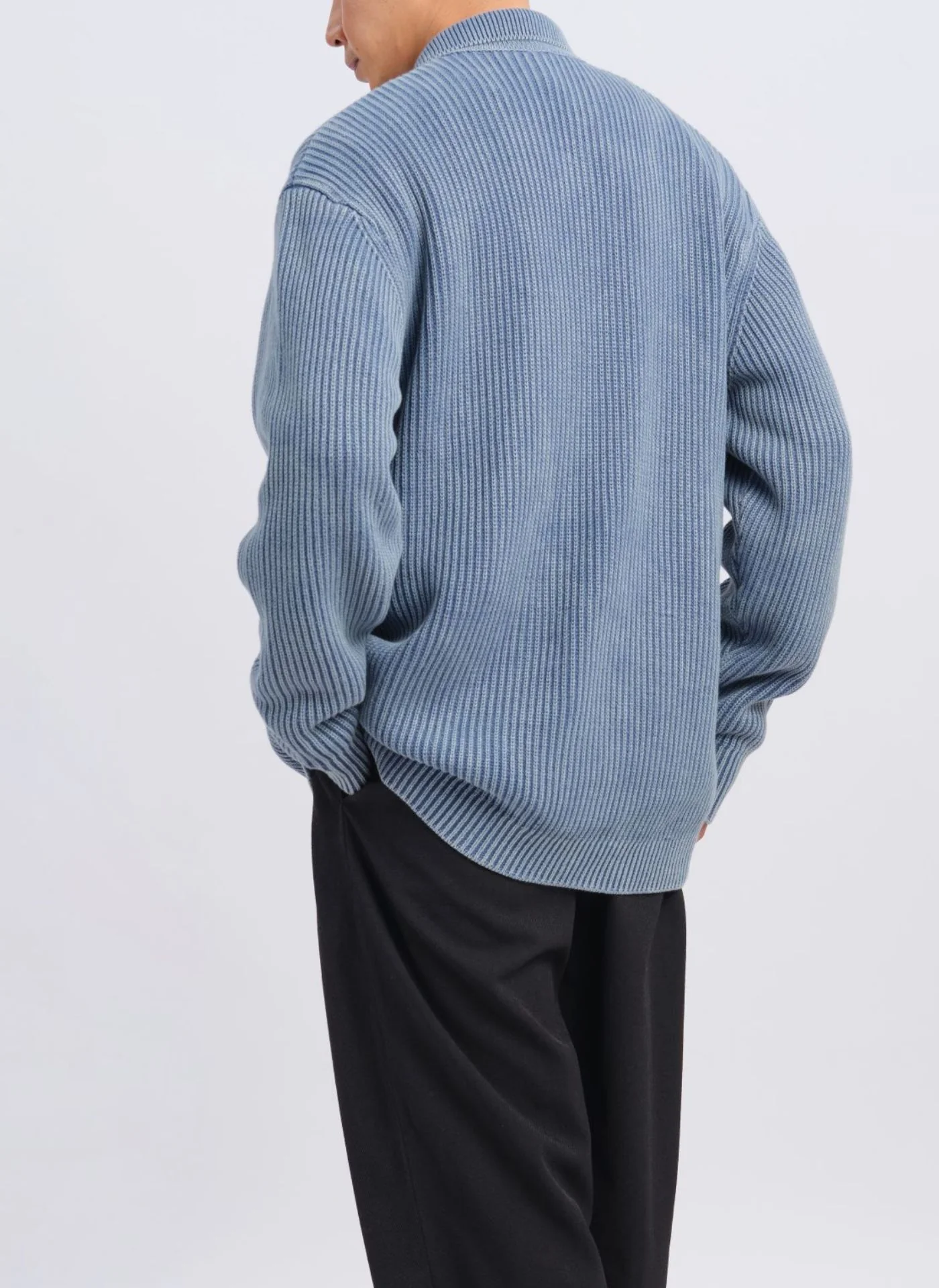 Heavy Washed Knitted Worker Jacket - Umamrii