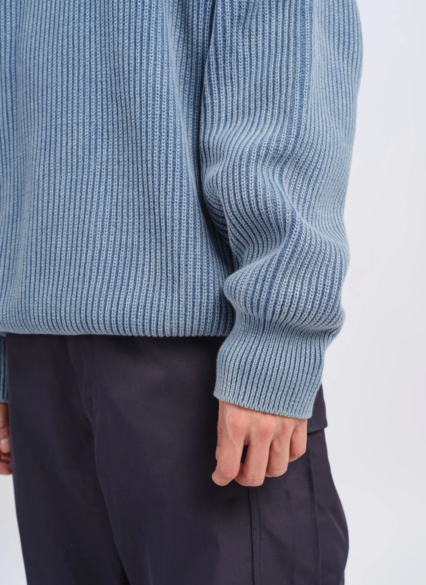 Heavy Washed Cotton Knitted Pullover - Umamrii