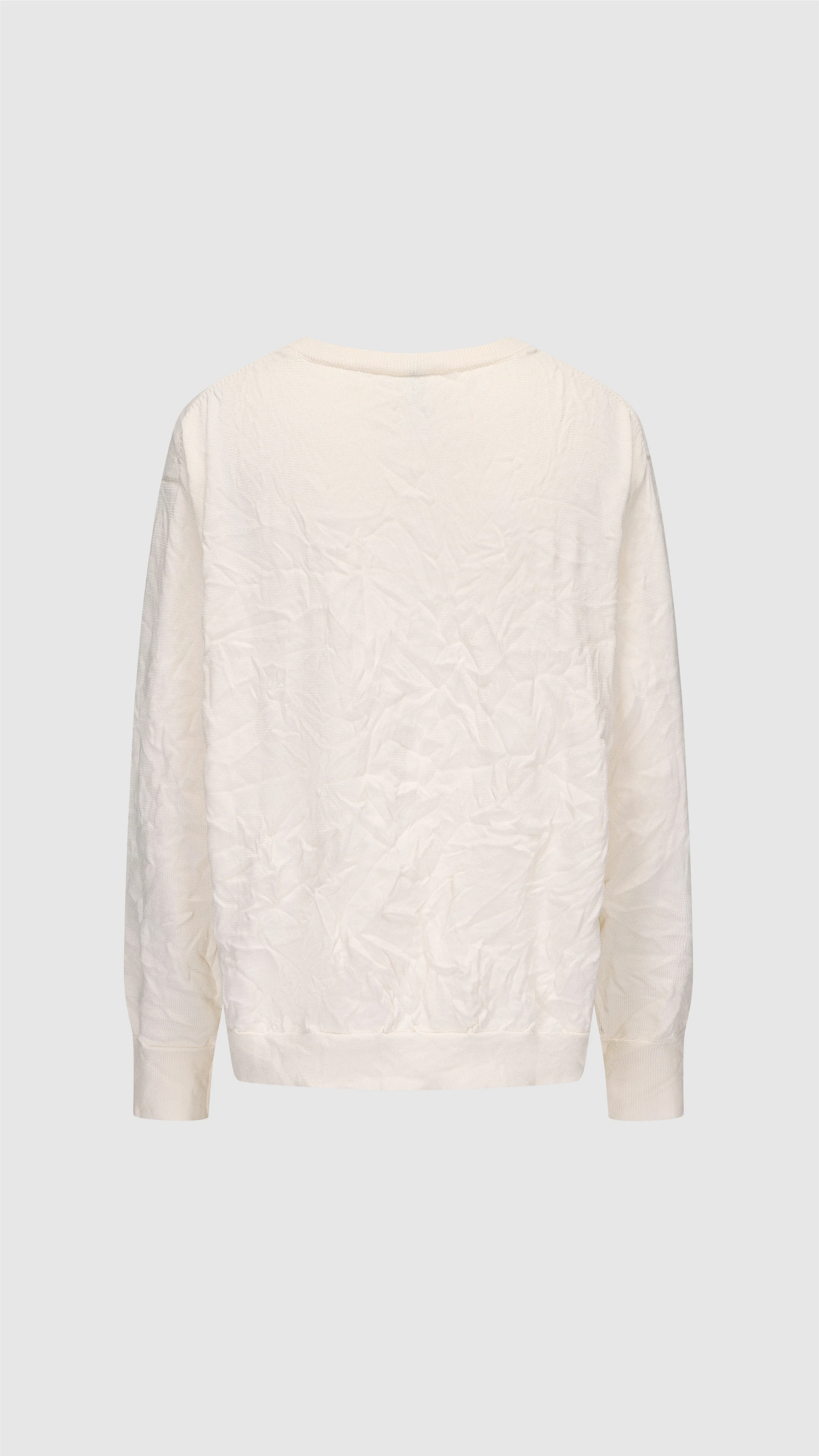 Wrinkle Polyester Dry Knit Pullover - Umamrii