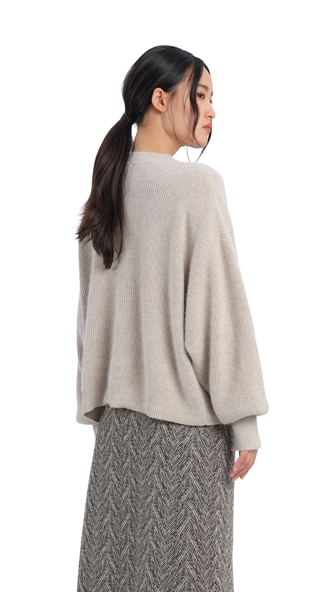 Fox-Mix Cardigan Sweater - Umamrii
