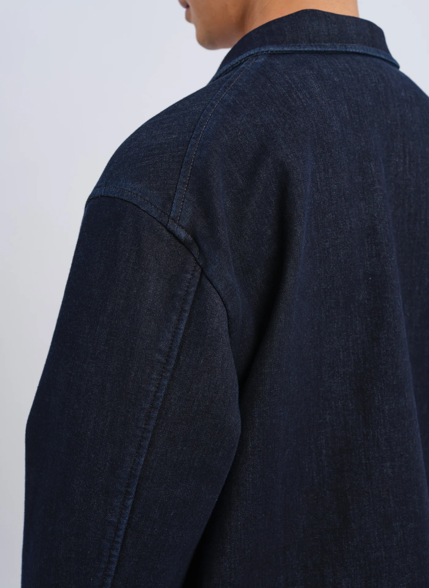 3D Printing Down Denim Fabric Soft Worker Blazer - Umamrii