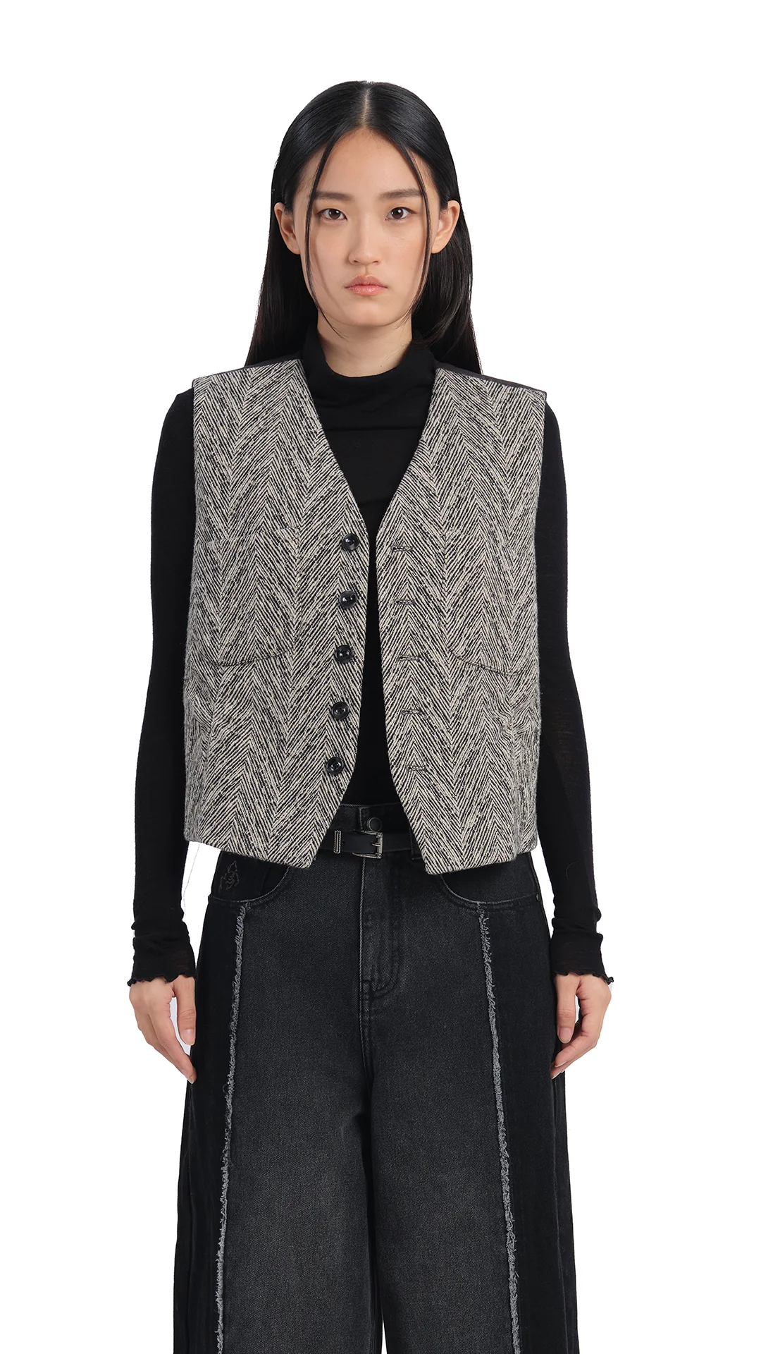 Herringbone Waist Coat - Umamrii