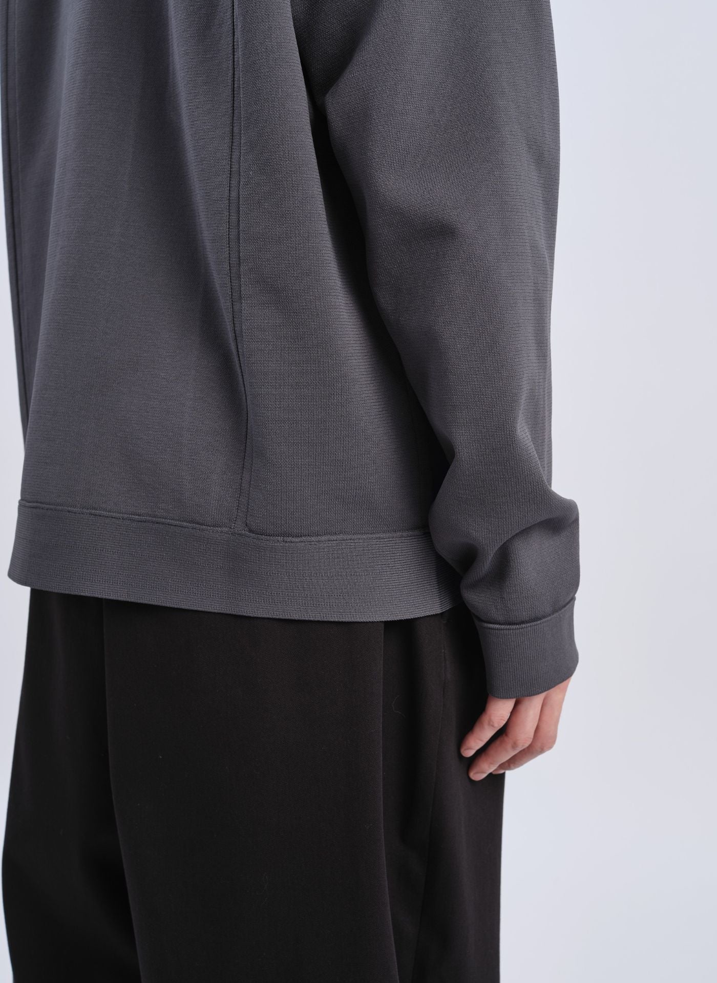 Polyester Business Knit Trucker Jacket - Umamrii