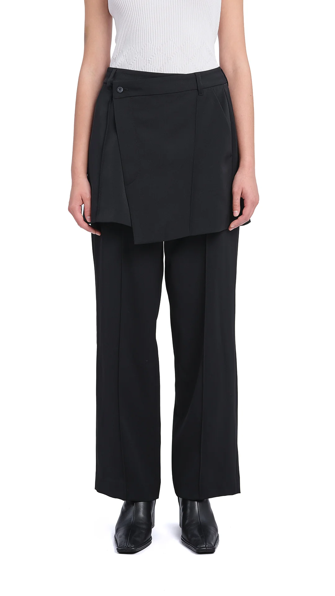 2 in 1 Straight-Fit Pants - Umamrii