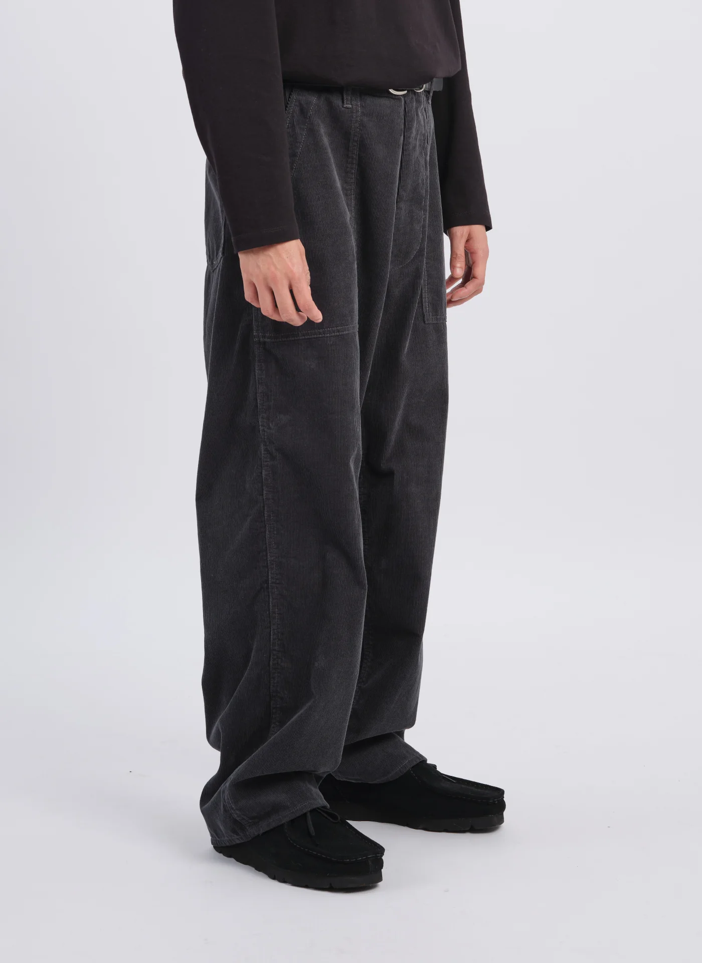 14W Corduroy Wide Tapered Baker Pants - Umamrii