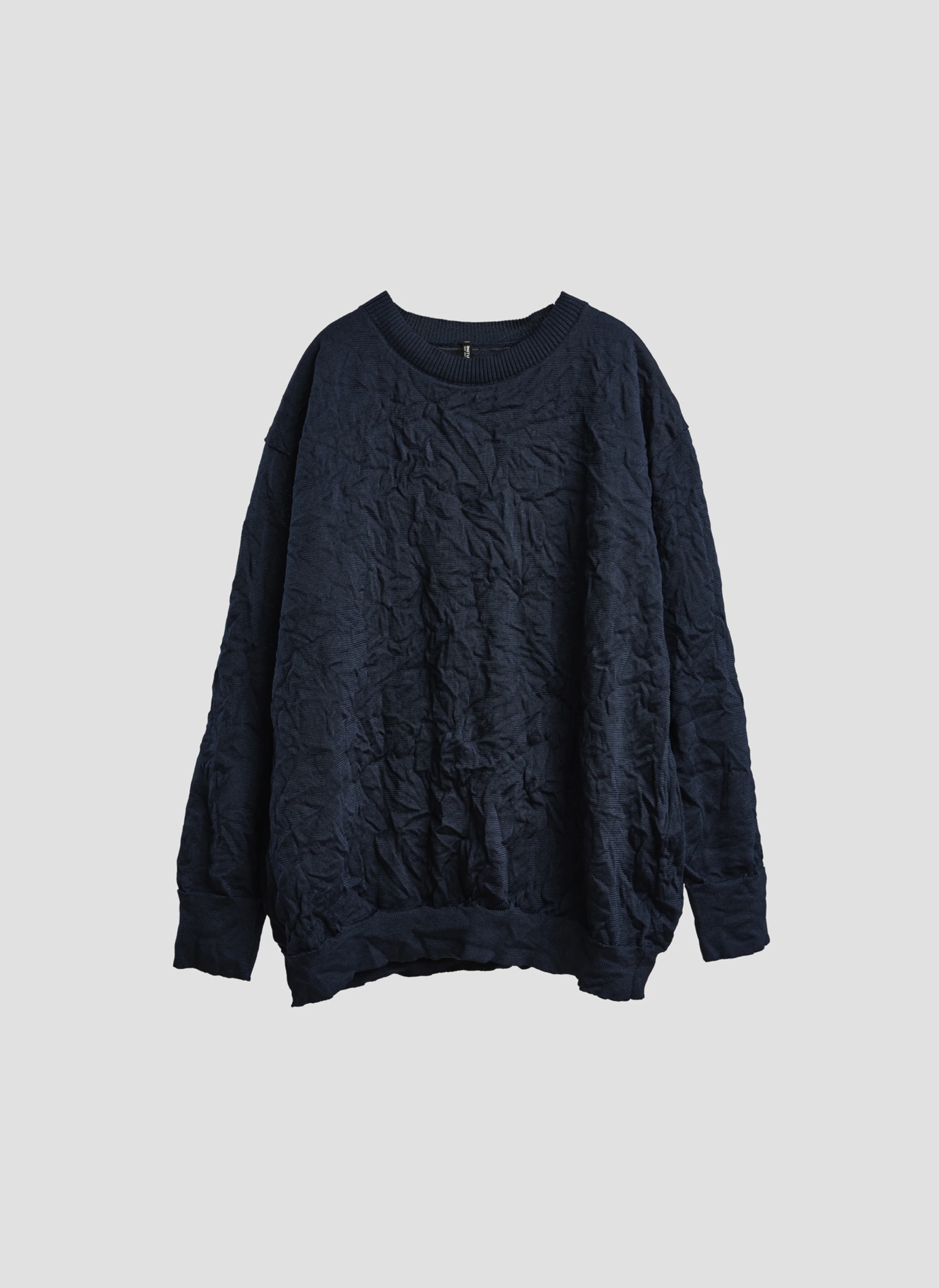 Wrinkle Polyester Dry Knit Pullover - Umamrii