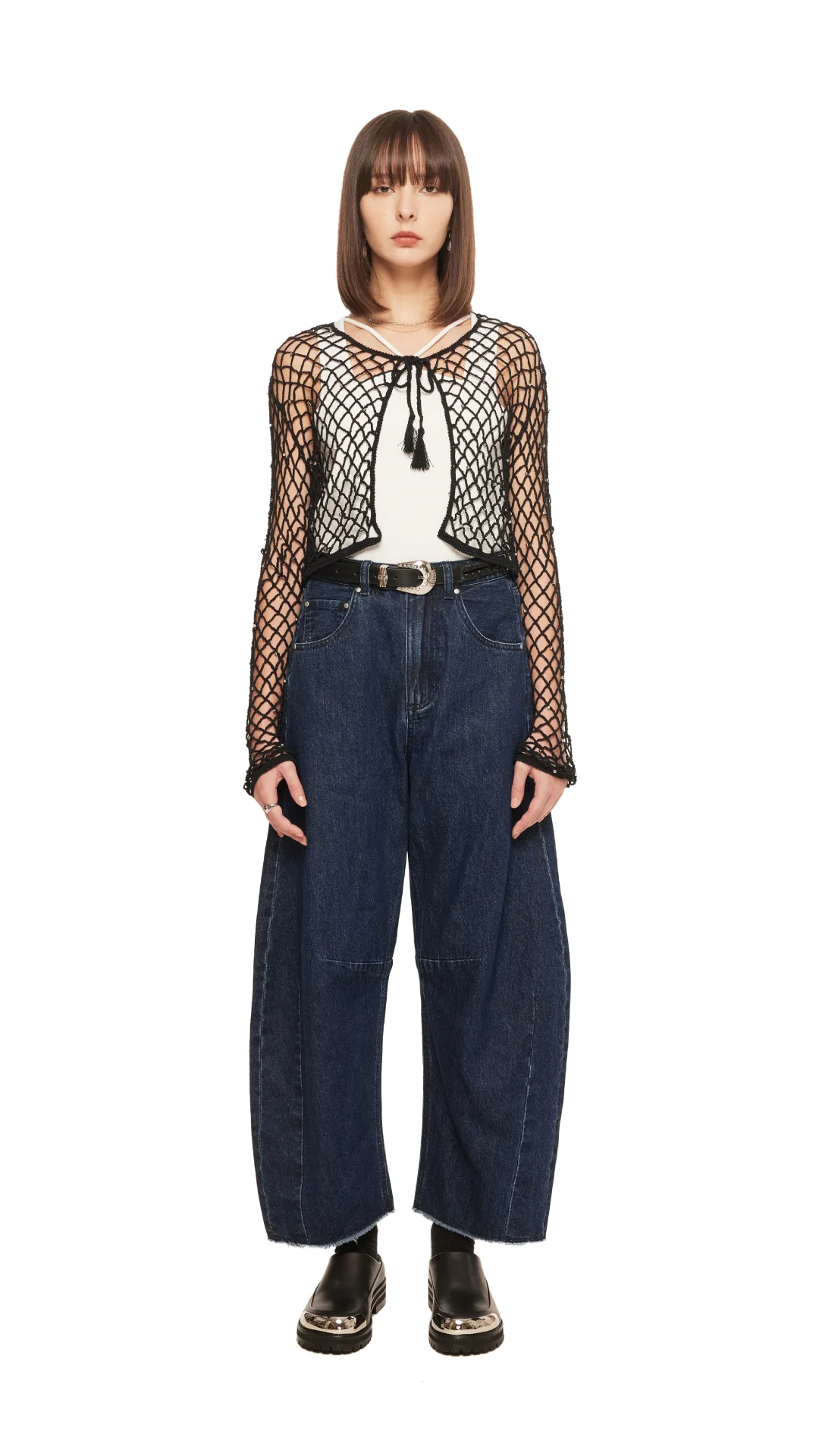 Beaded Crochet Cardigan - Umamrii