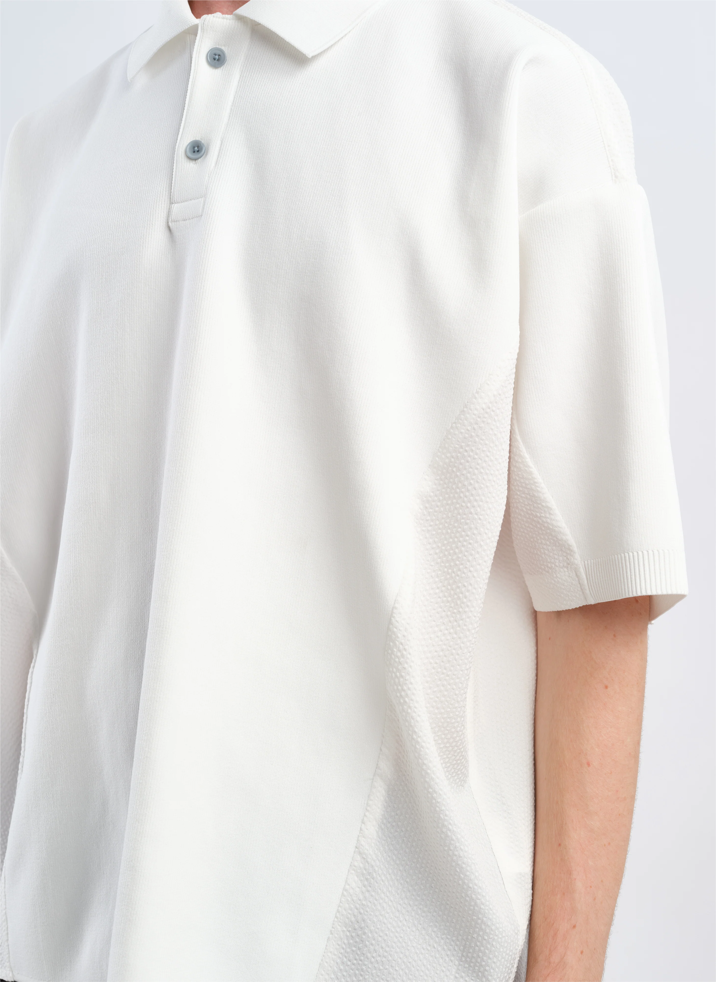 Polyester Business Knit Blocking Polo - Umamrii