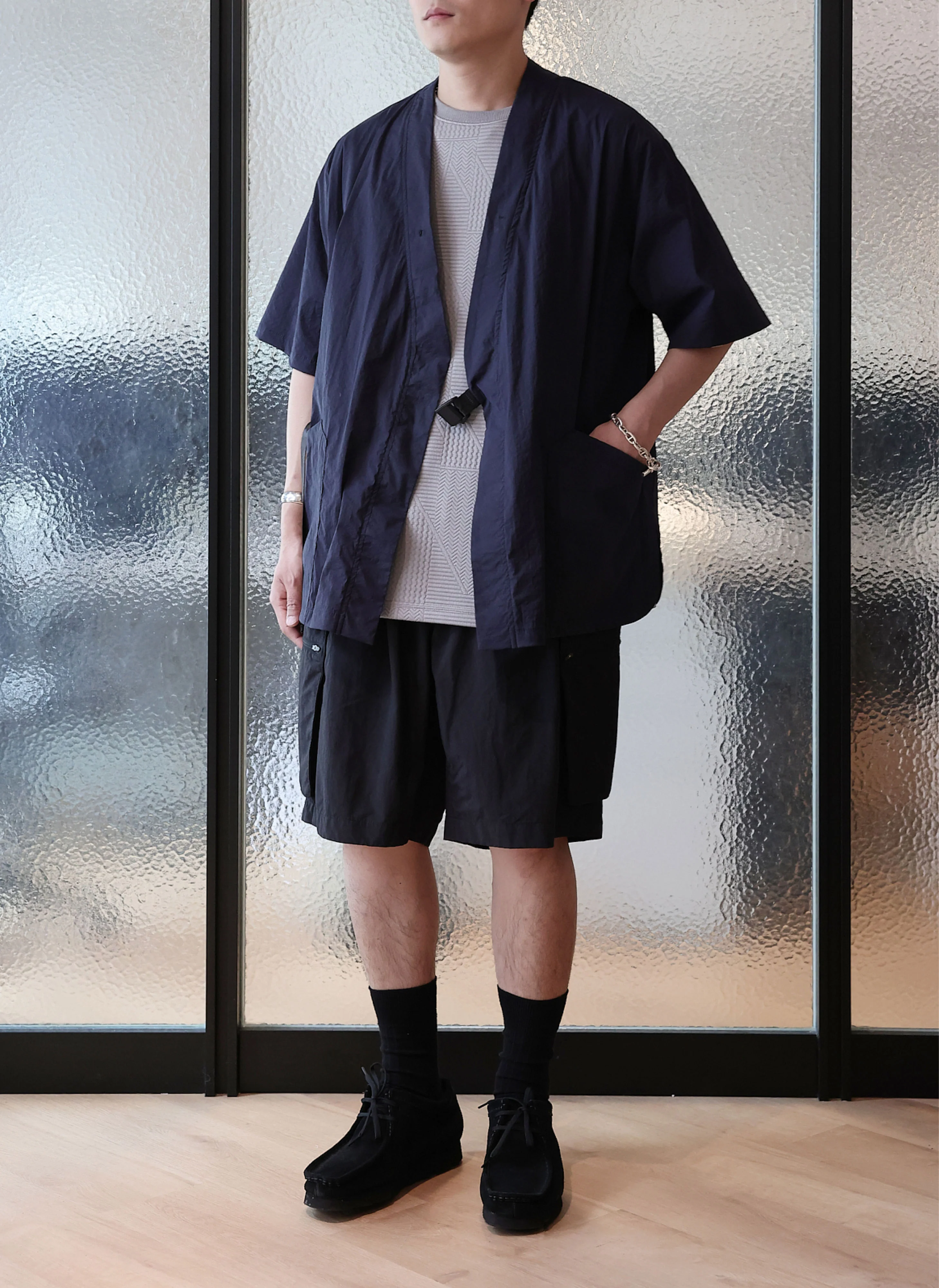 Nylon Polyester Business Pack Kimono Jacket - Umamrii