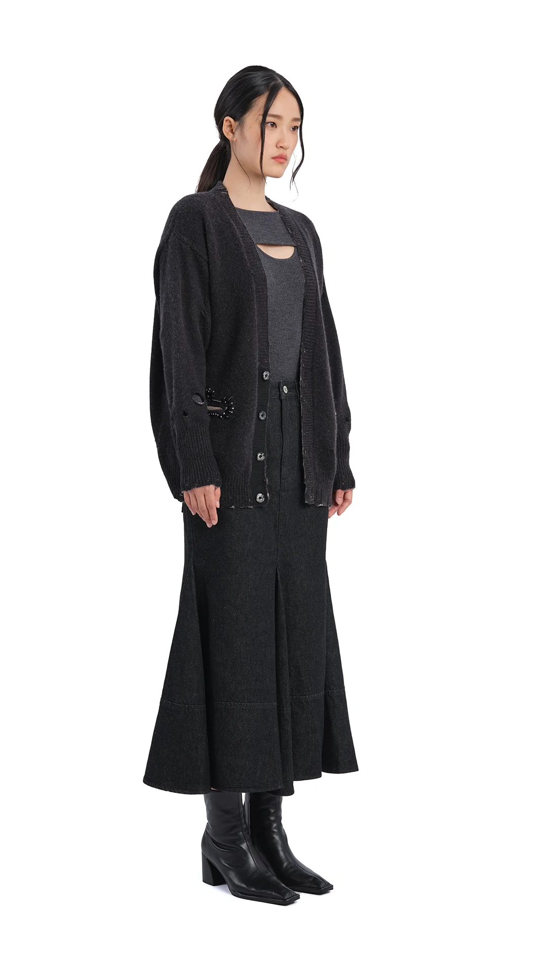 Distressed Cardigan - Umamrii