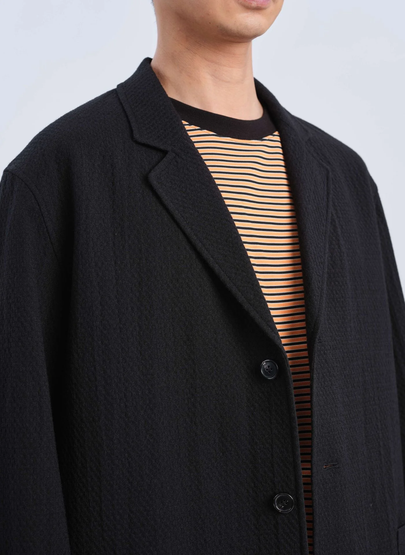 Marzotto Wool Spandex Soft Single Breasted Blazer - Umamrii