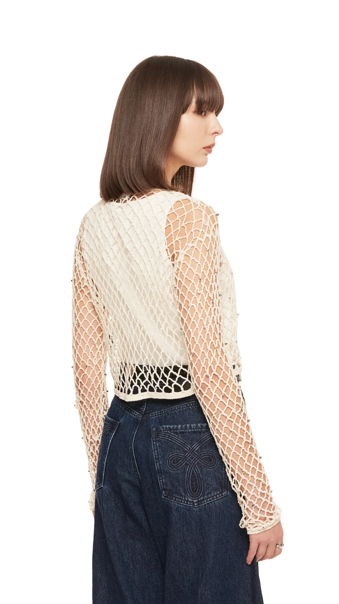 Beaded Crochet Cardigan - Umamrii