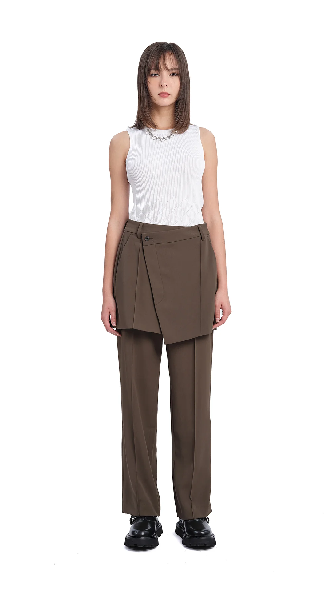 2 in 1 Straight-Fit Pants - Umamrii