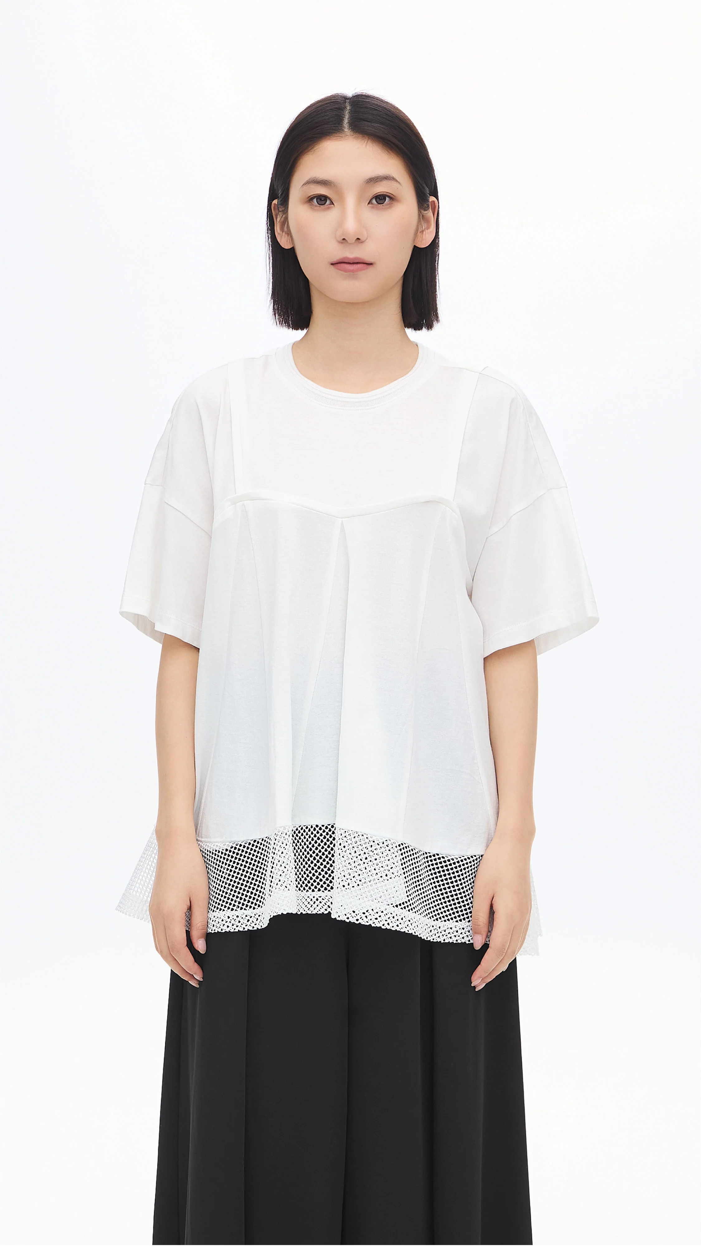 Cut-Sewn Patched Top - Umamrii